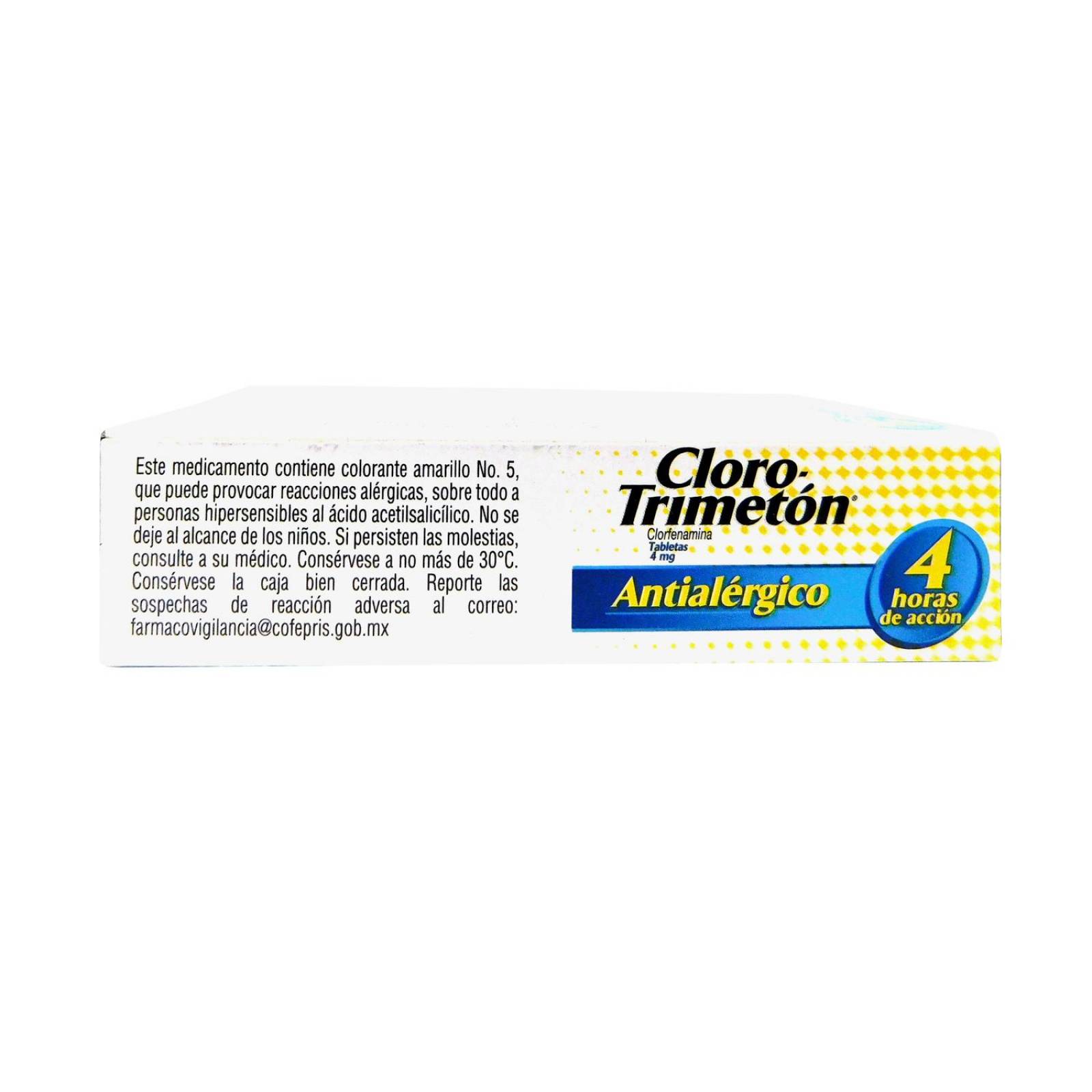 CloroTrimeton 4mg Caja Con 20 Tabletas 