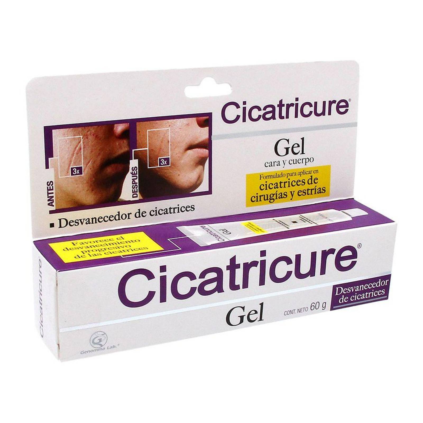 Cicatricure Gel Facial Corporal Cicatrices Y Estrias 60 G 