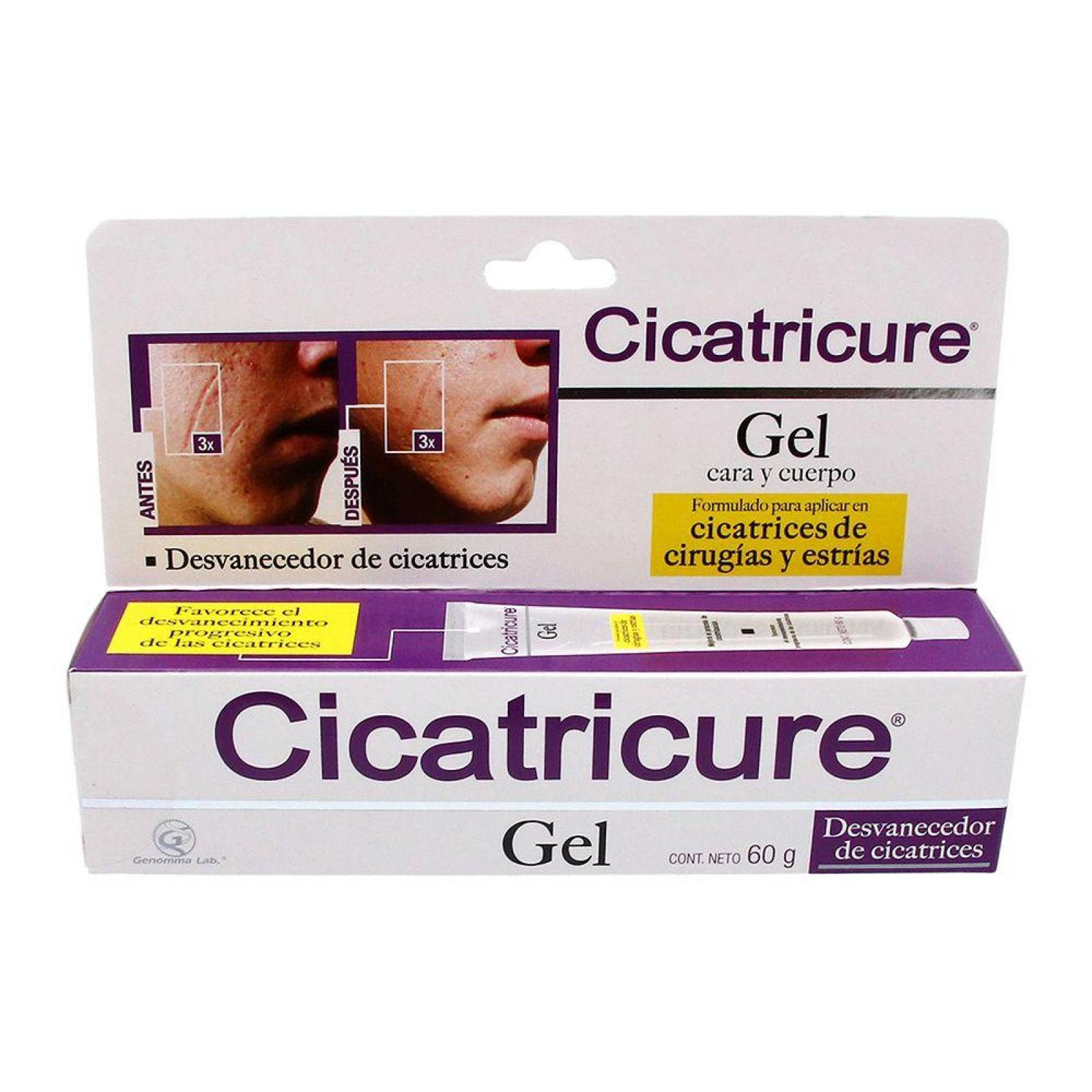 Cicatricure Gel Facial Corporal Cicatrices Y Estrias 60 G 