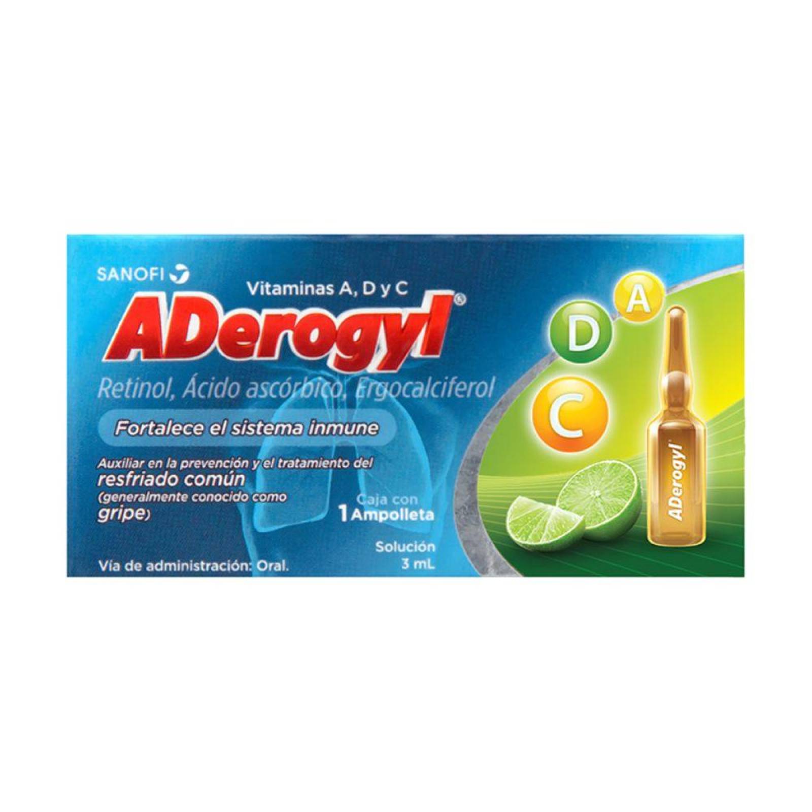 Aderogyl 3 mL Caja Con 1 Ampolleta 