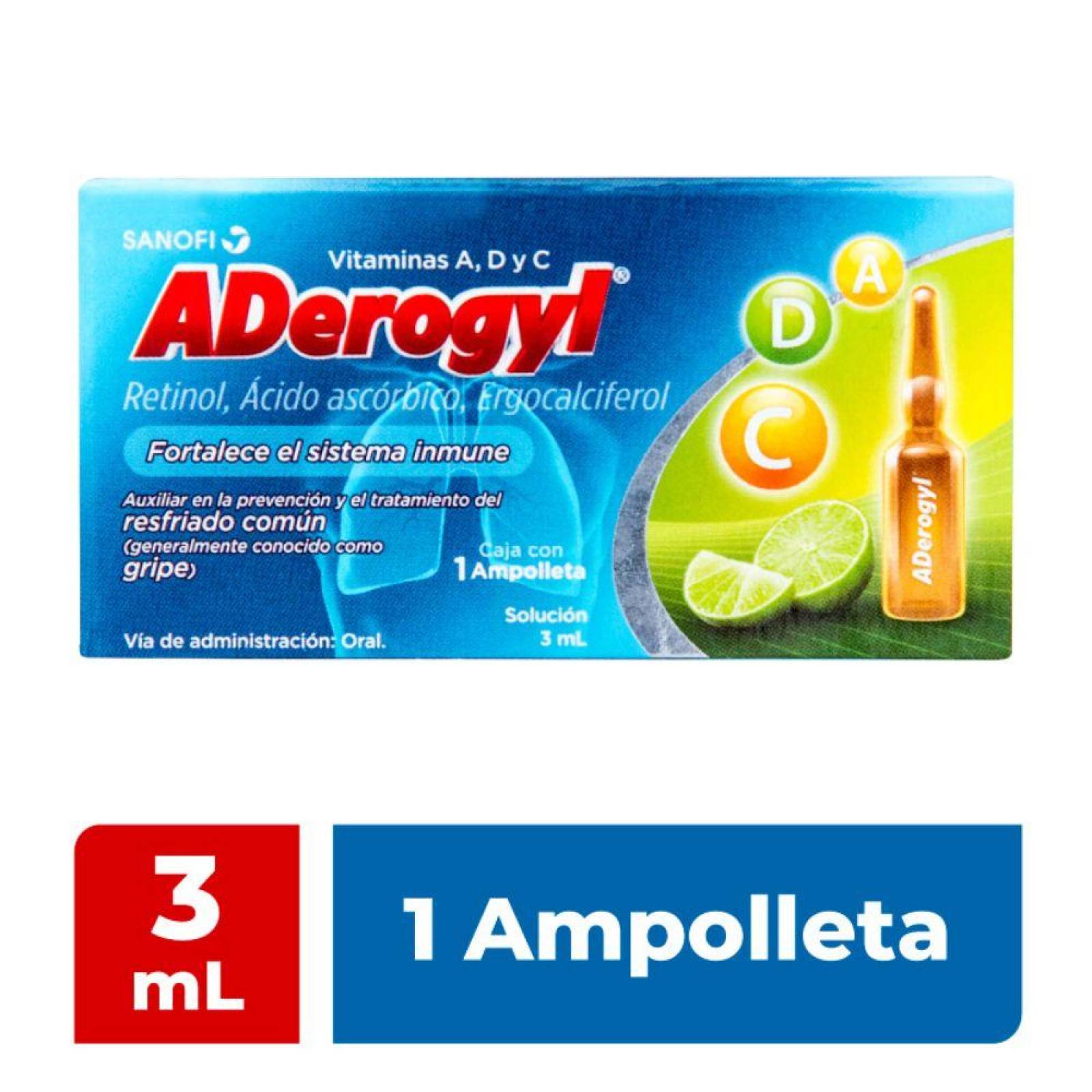 Aderogyl 3 mL Caja Con 1 Ampolleta 