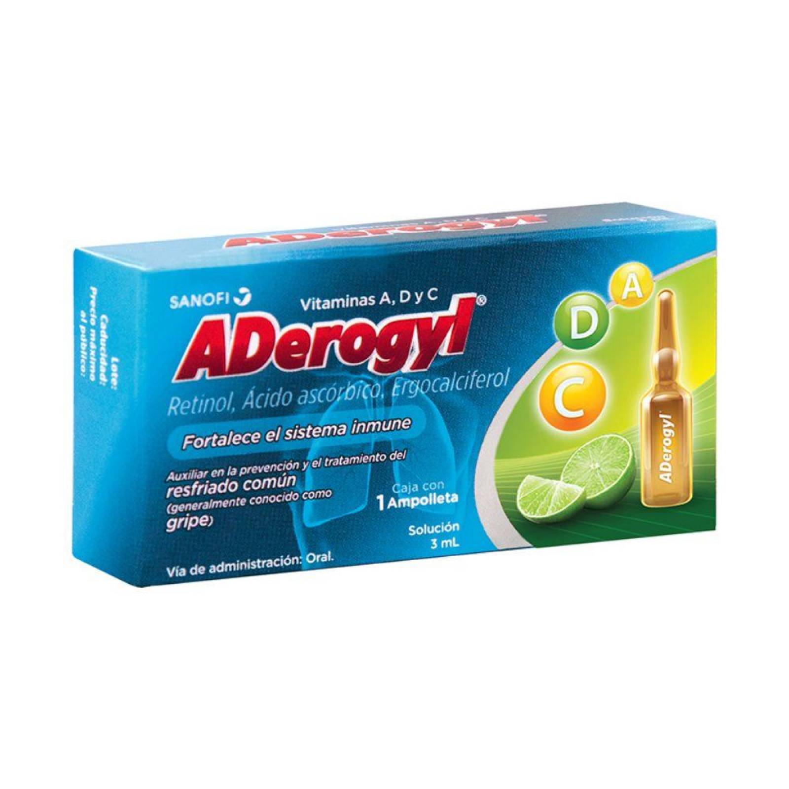 Aderogyl 3 mL Caja Con 1 Ampolleta 