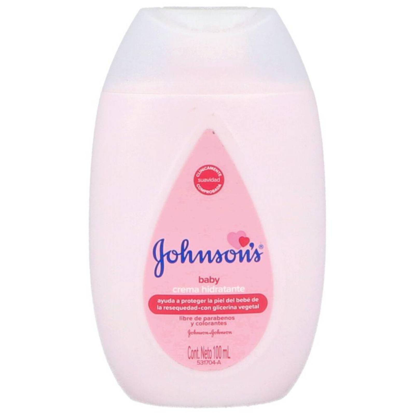 CREMA JOHNSONS BABY LÍQUIDA FRASCO CON 100 ML 