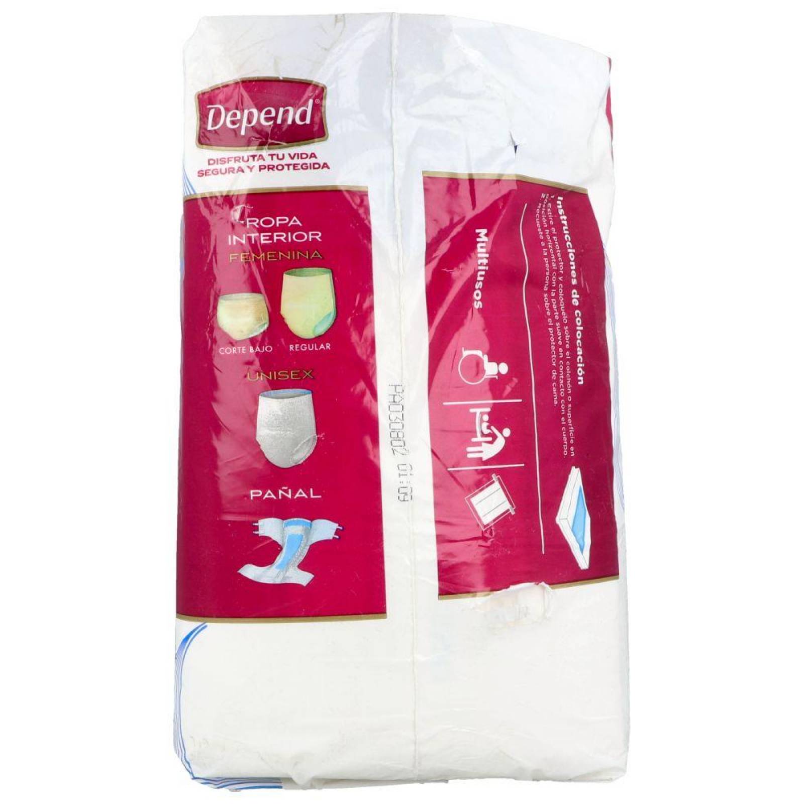 DEPEND PROTECTOR PREDOBLADO EMPAQUE CON 10 PIEZAS 