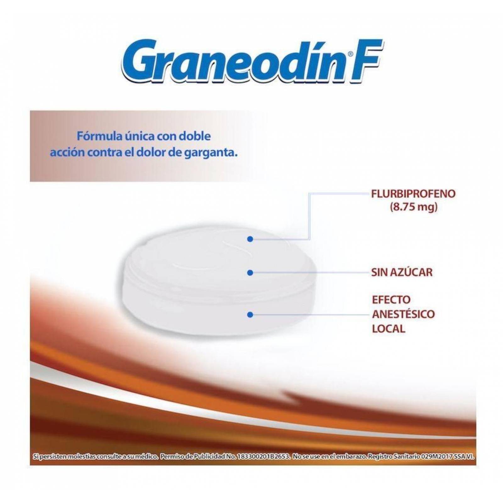 Graneodín F 8.75 Mg Caja Con 16 Pastillas Sabor Naranja 