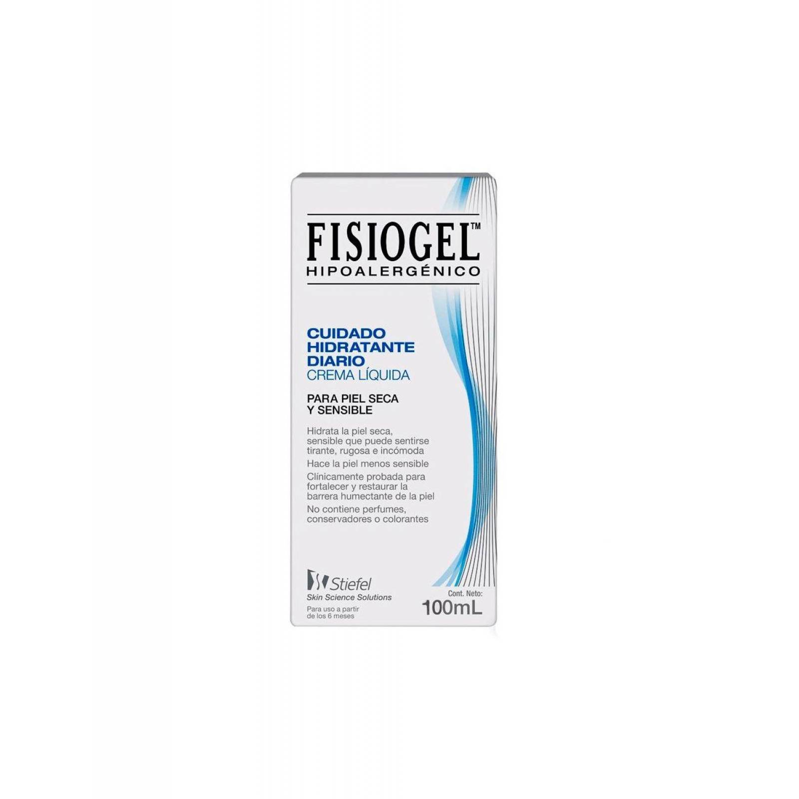 FISIOGEL CUIDADO HIDRATANTE DIARIO CREMA LÍQUIDA PARA PIEL SECA Y SENSIBLE 
