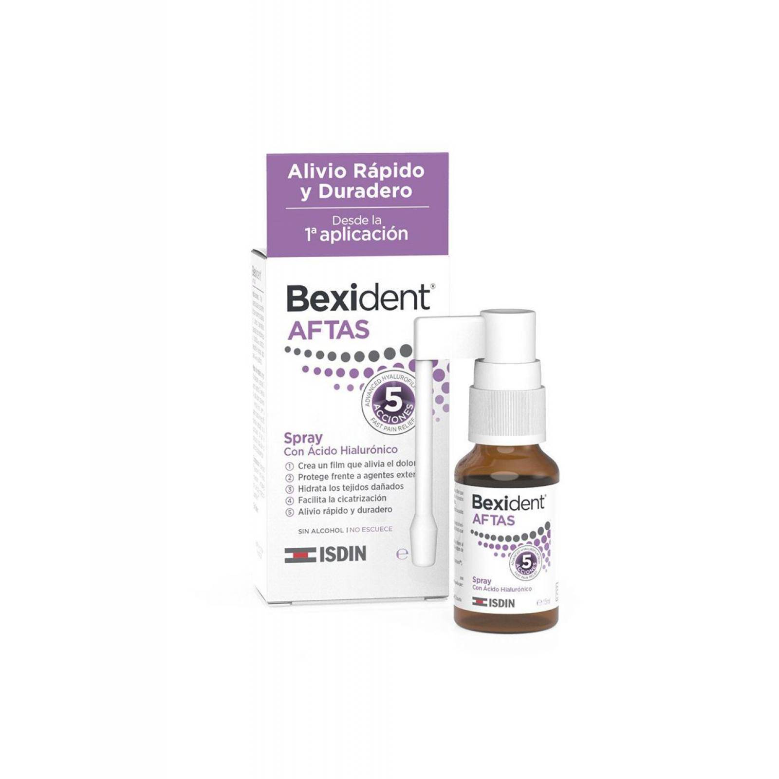Bexident Aftas Spray Bucal Con 15 mL 