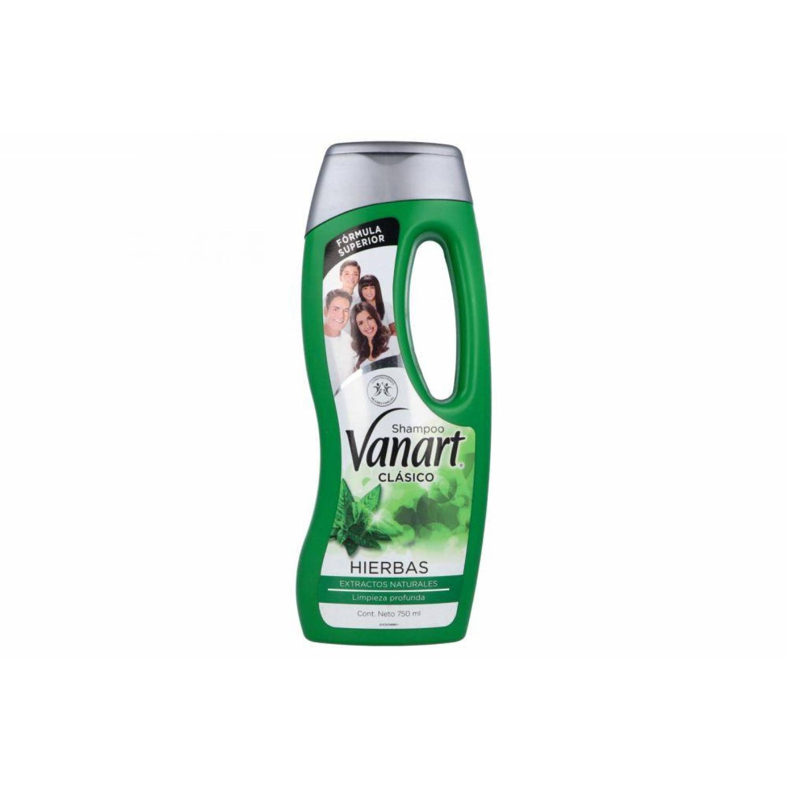 Shampoo Vanart Clasico Hierbas 750 ml. 