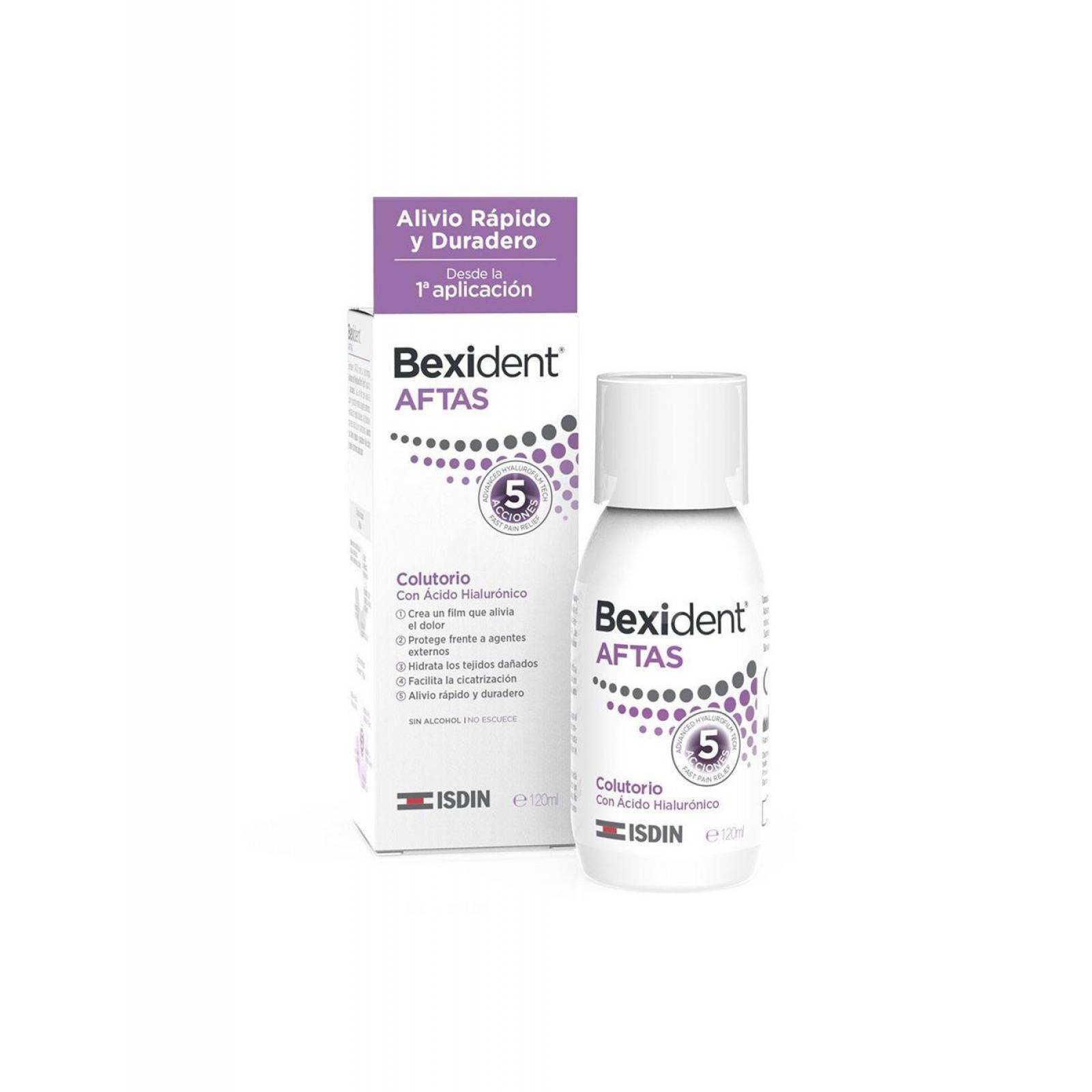 Bexident Aftas Enjuague Bucal Con 120 mL 