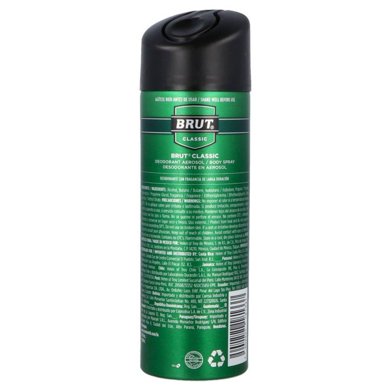 Brut Classic Desodorante En Aerosol Con 150 g 
