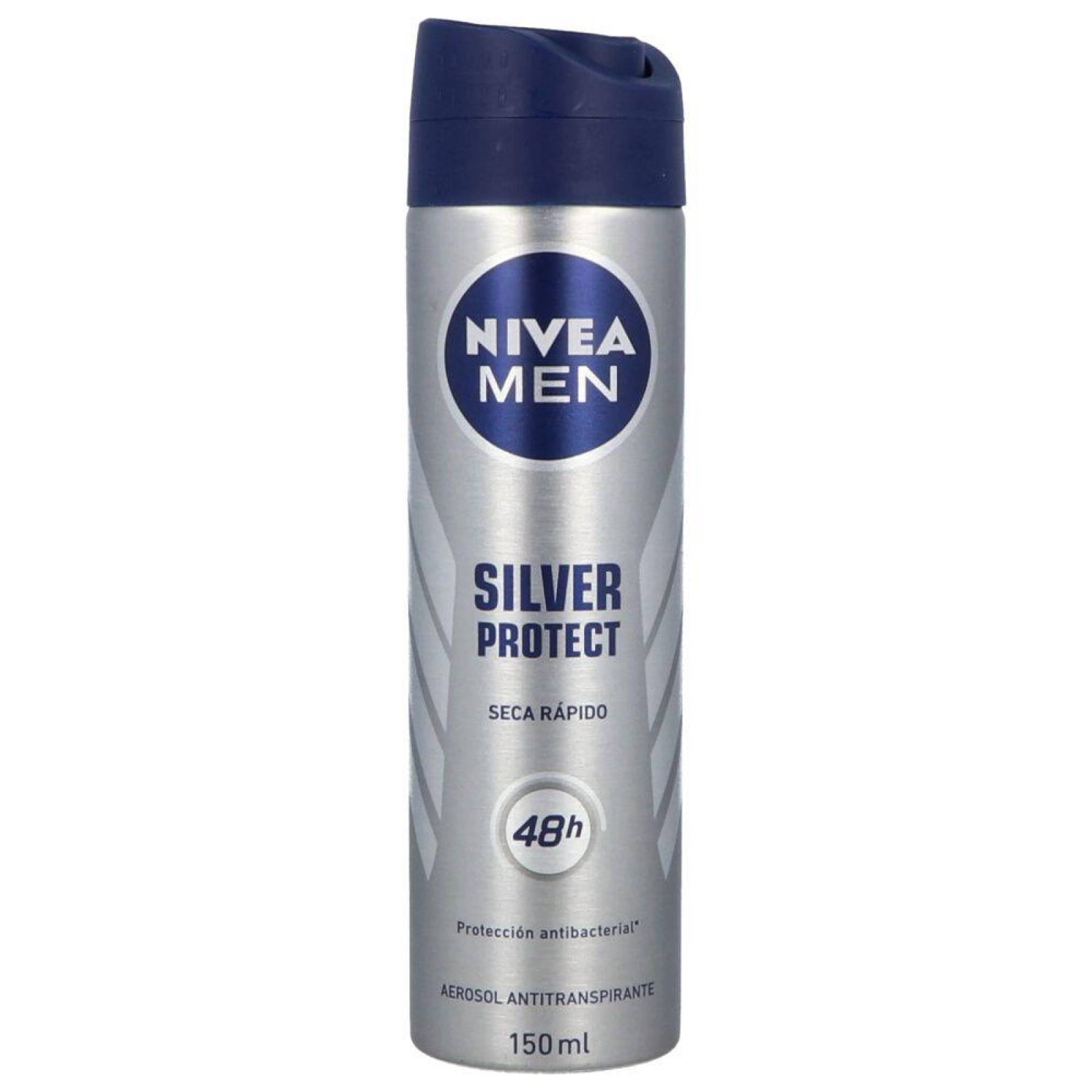Desodorante Nivea Silver Protect Men Frasco Con 150 Ml 