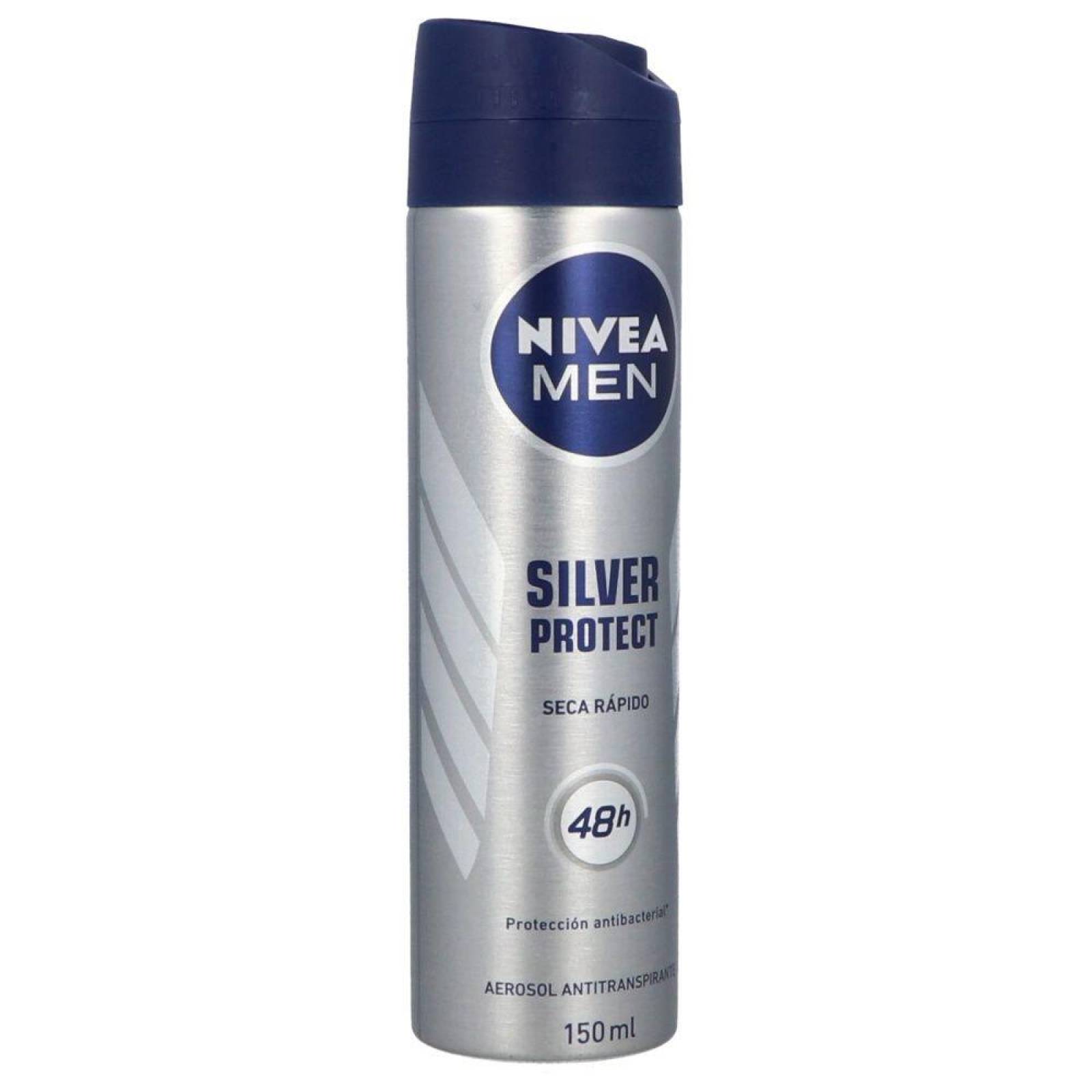 Desodorante Nivea Silver Protect Men Frasco Con 150 Ml 