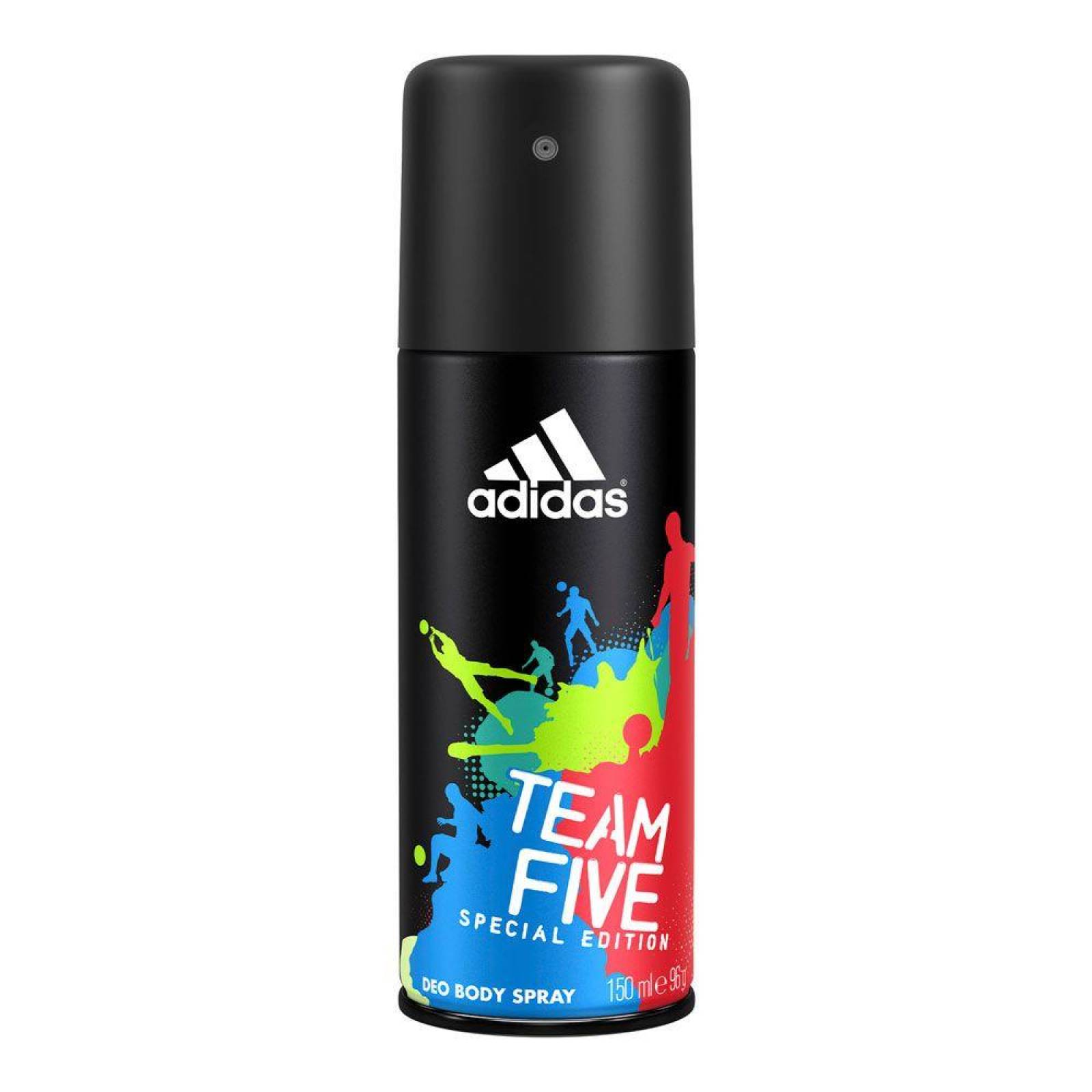 DESODORANTE CORPORAL ADIDAS TEAM FIVE AEROSOL CON 150 ML 