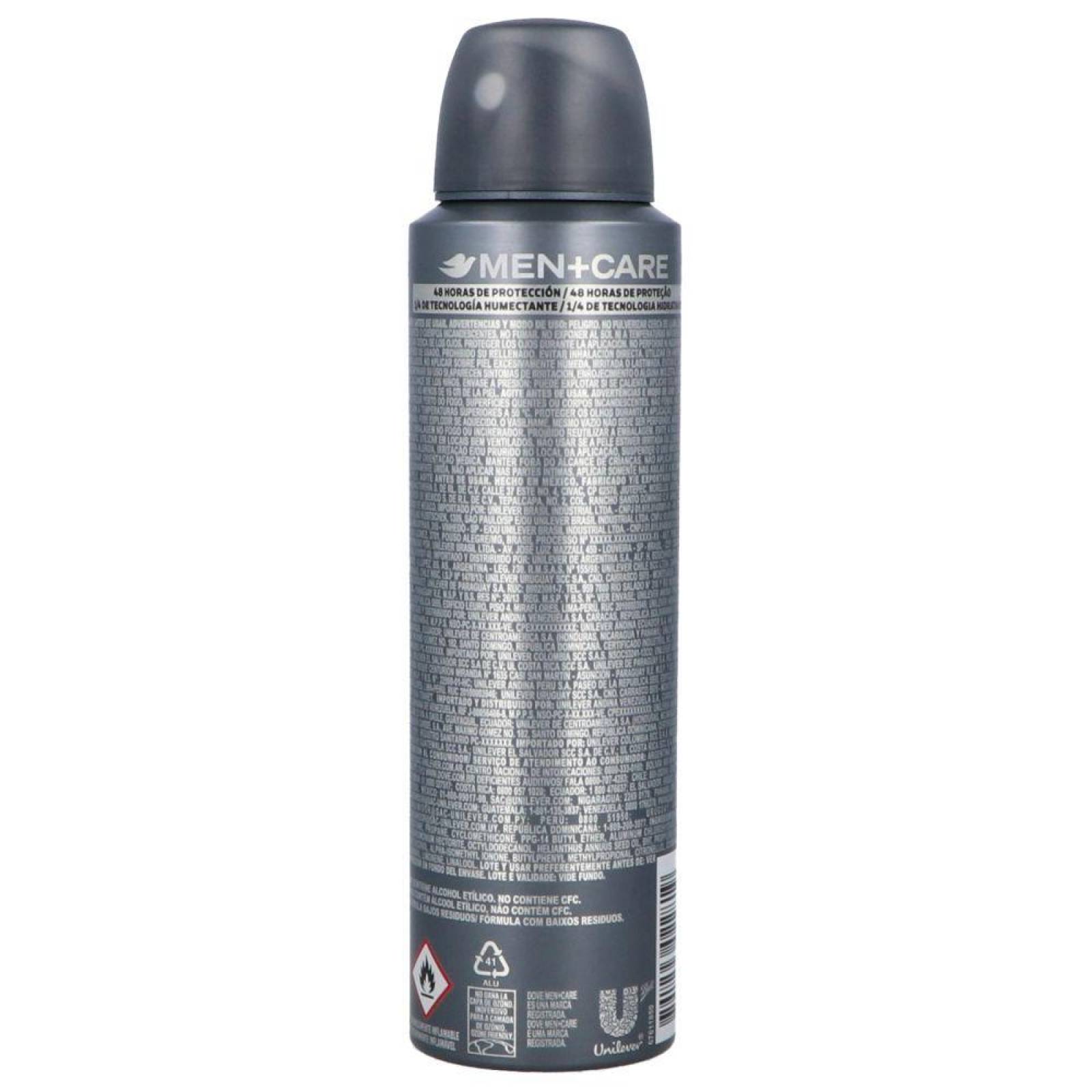 Desodorante Antitranspirante Dove Invisible Dry Para Hombre Aerosol Con 150 Ml 
