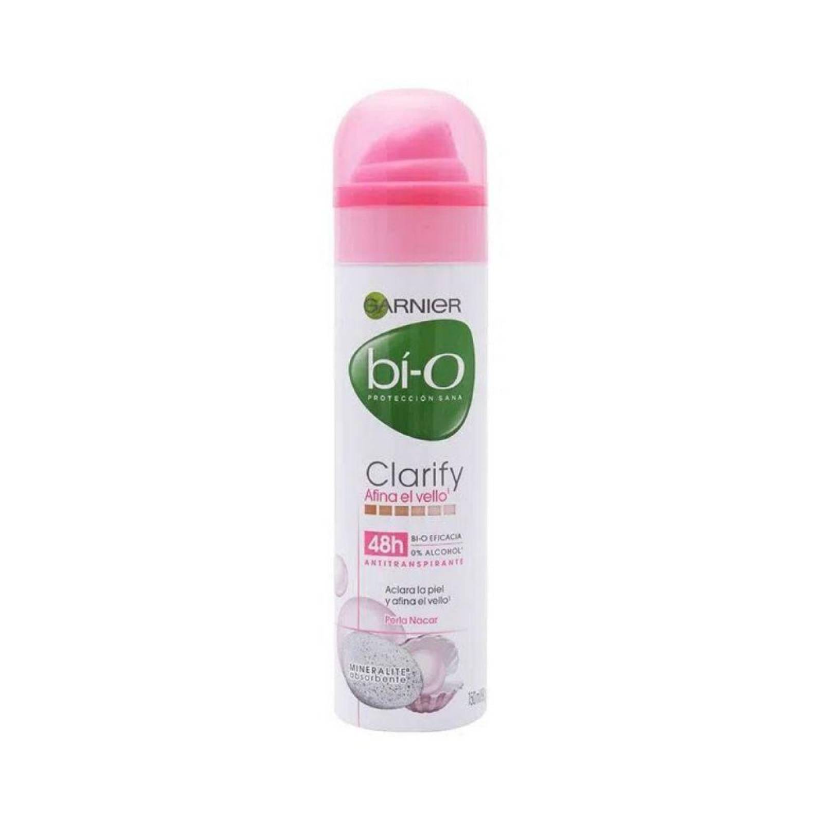Antitranspirante Garnier Bí-O Clarify Afina Aerosol Envase Con 150 mL 