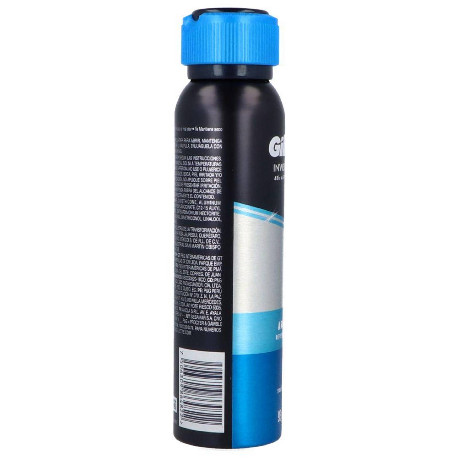 Antitranspirante Gillette Endurance Artic Ice Aerosol Envase Con 150 mL 