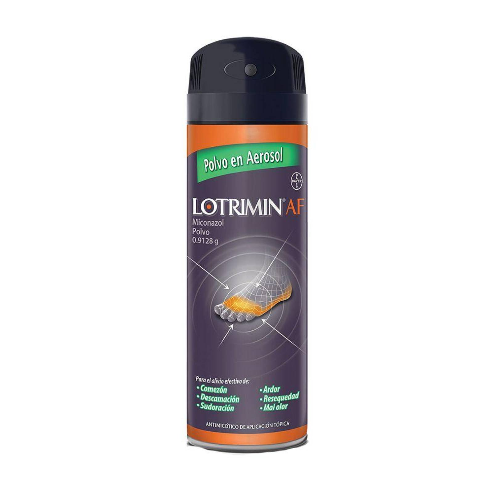 Lotrimín Polvo .9128 g Frasco Con Aerosol Con 133 g 