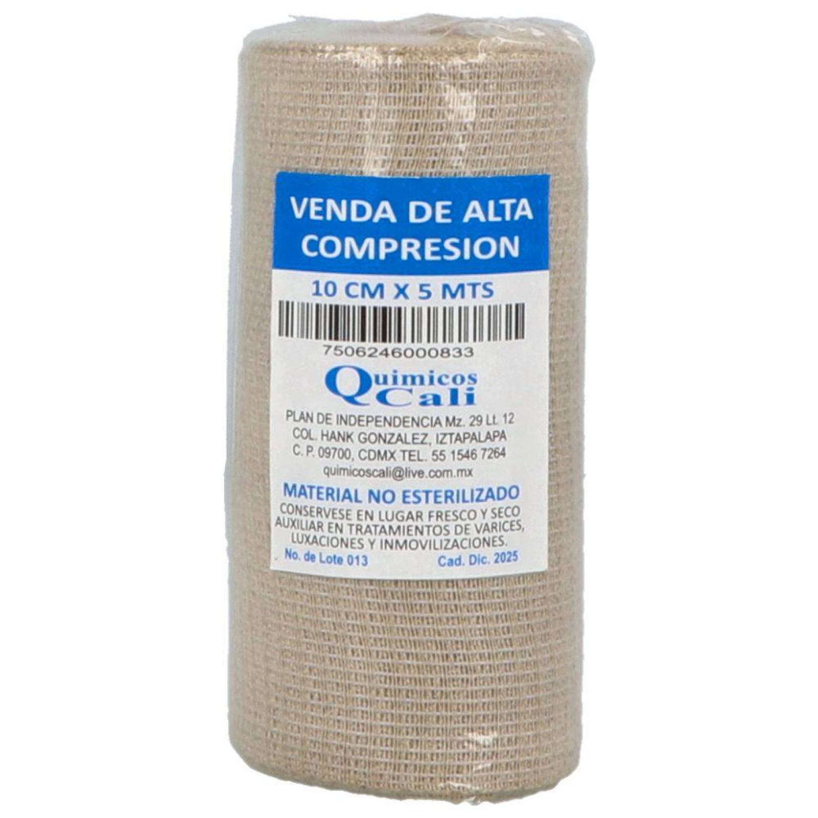 Venda Alta Compresion 10 cm. x 5 m. 