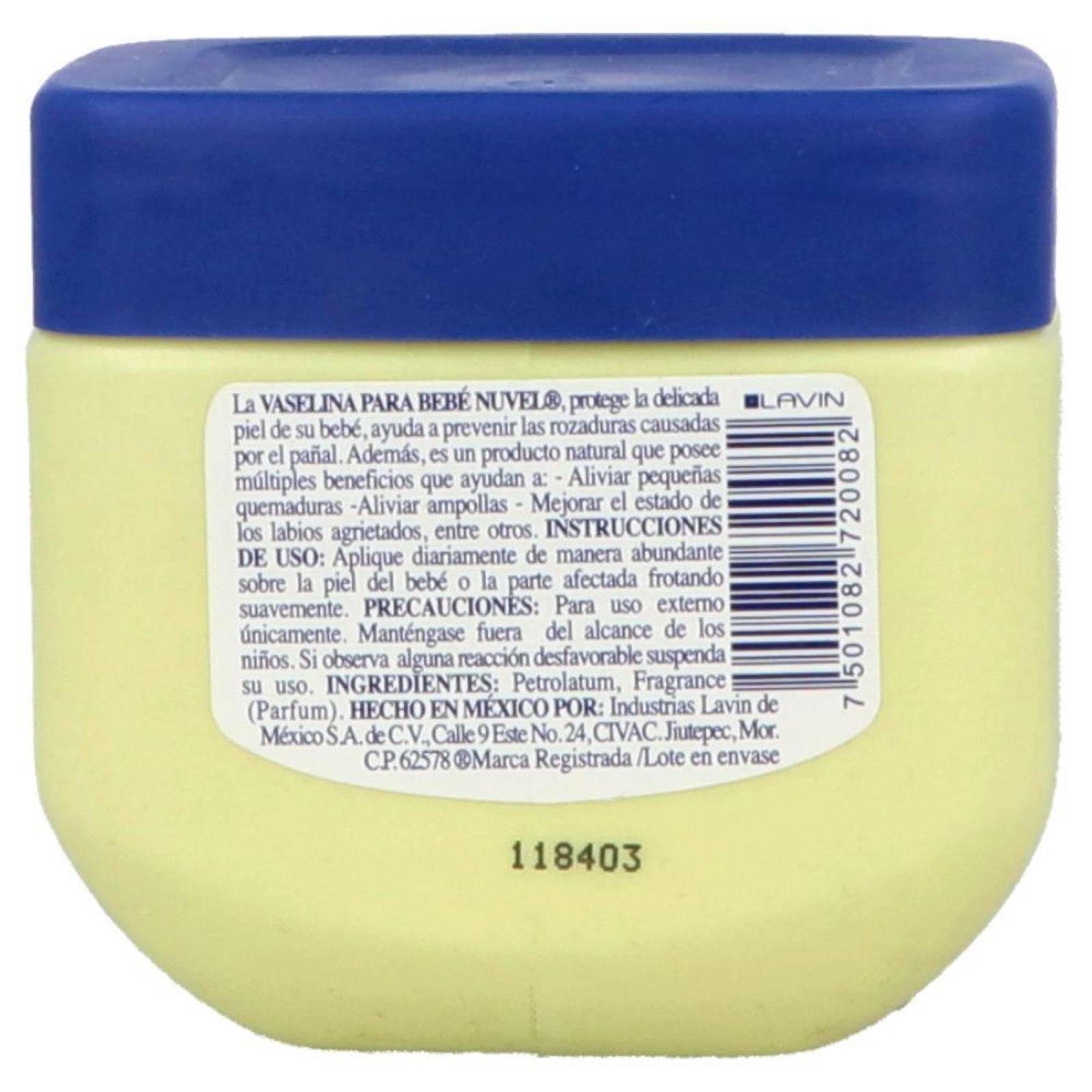 Nuvel Bebé Vaselina Protección Frasco Con 230 g 