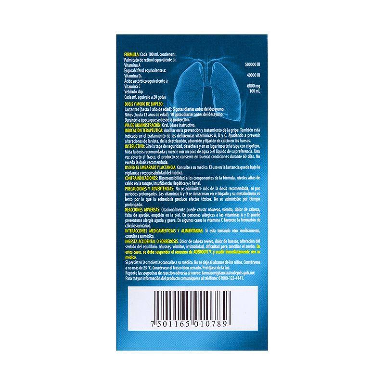 Aderogyl C Solución Infantil Caja Con Frasco Con 30 mL 