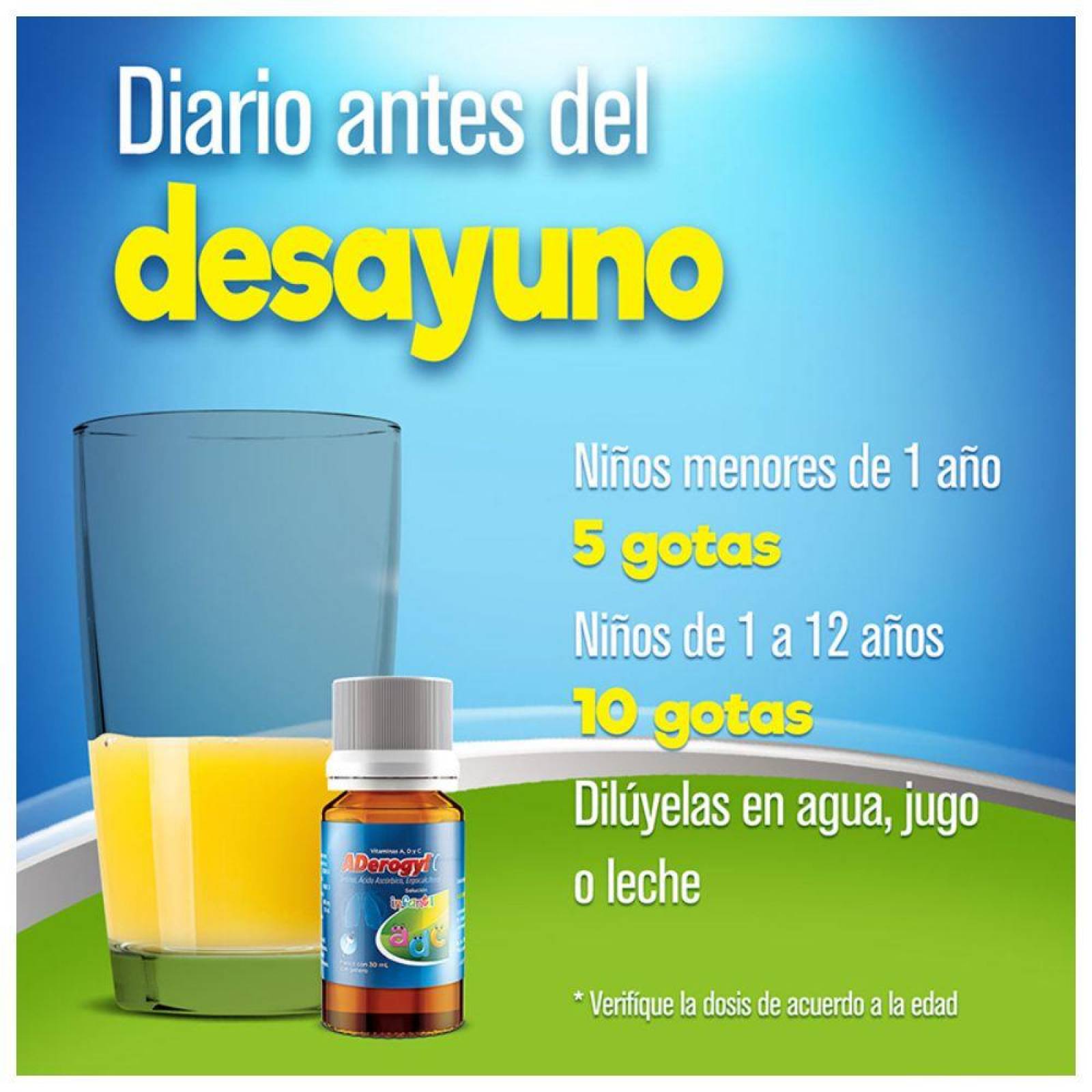 Aderogyl C Solución Infantil Caja Con Frasco Con 30 mL 