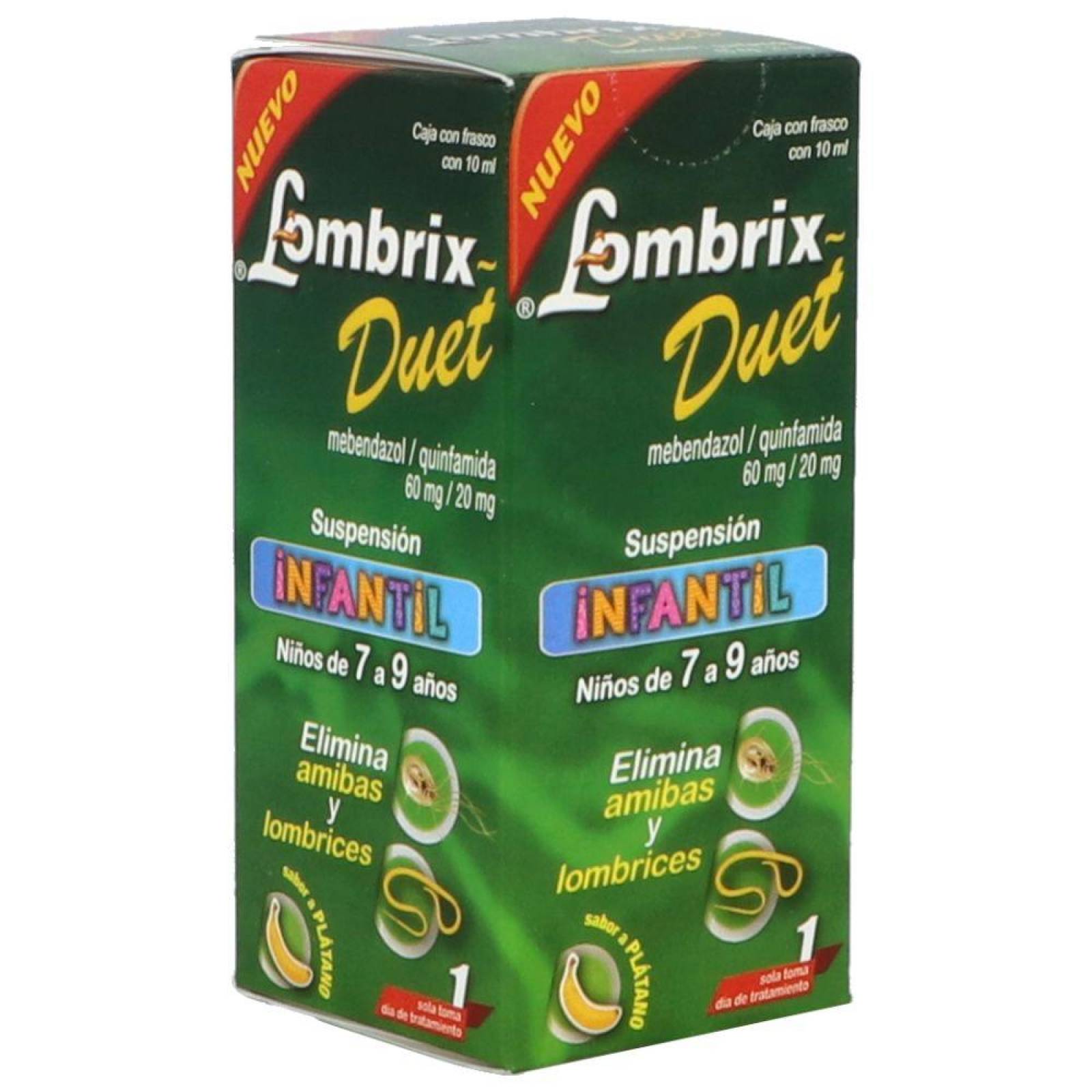 Lombrix Duet 60 mg/20 mg Suspensión Caja Con 10 mL 