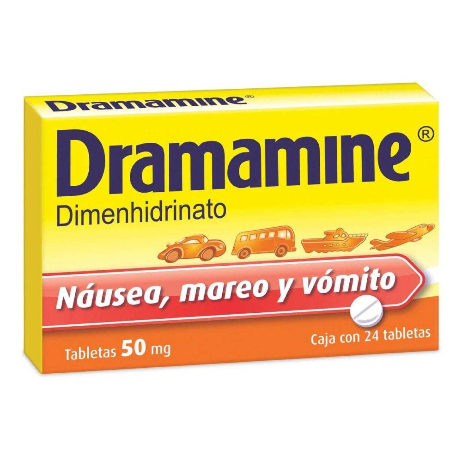 Dramamine 50 mg Caja Con 24 Tabletas 