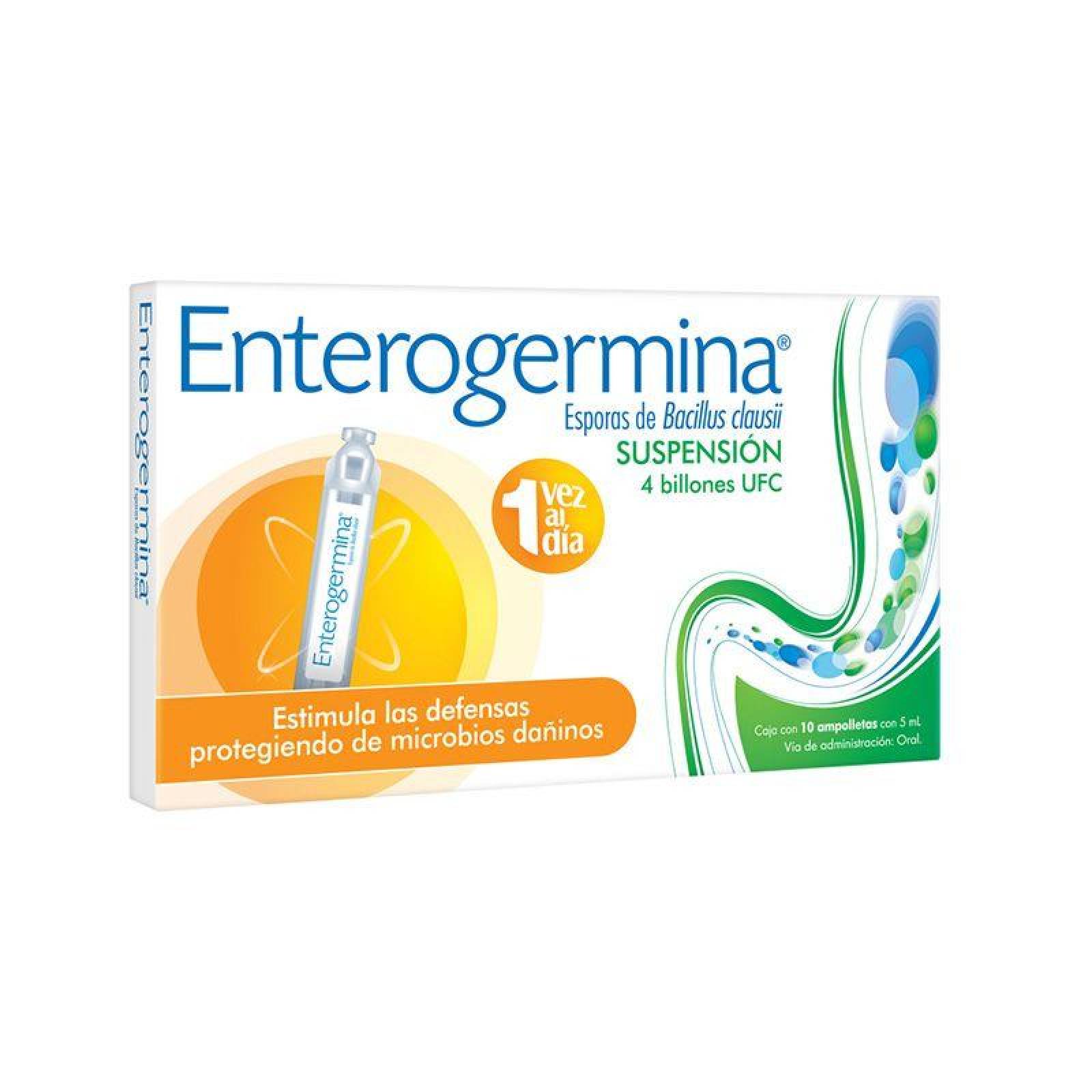 Enterogermina Caja Con 10 Ampolletas Con 5 mL 