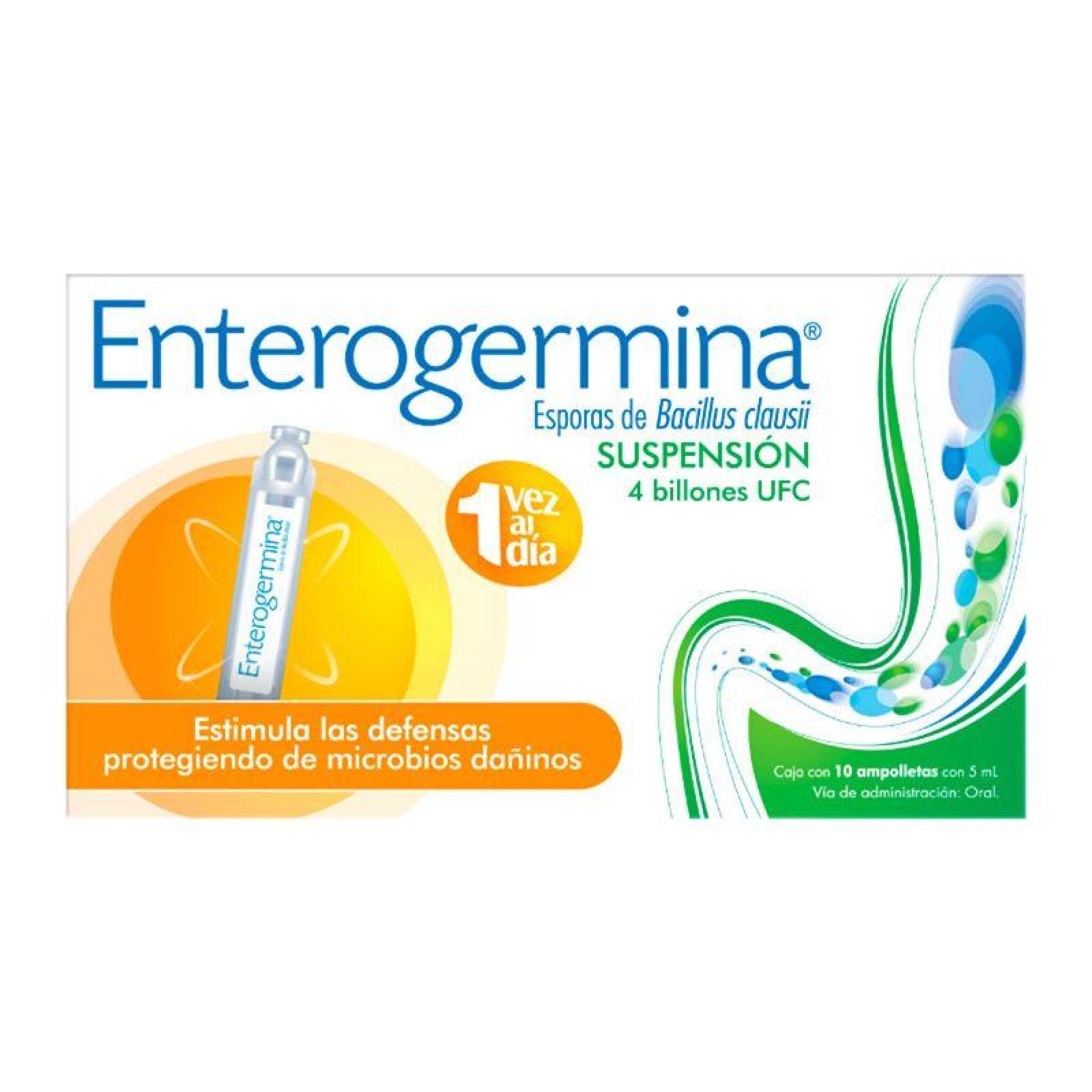 Enterogermina Caja Con 10 Ampolletas Con 5 mL 
