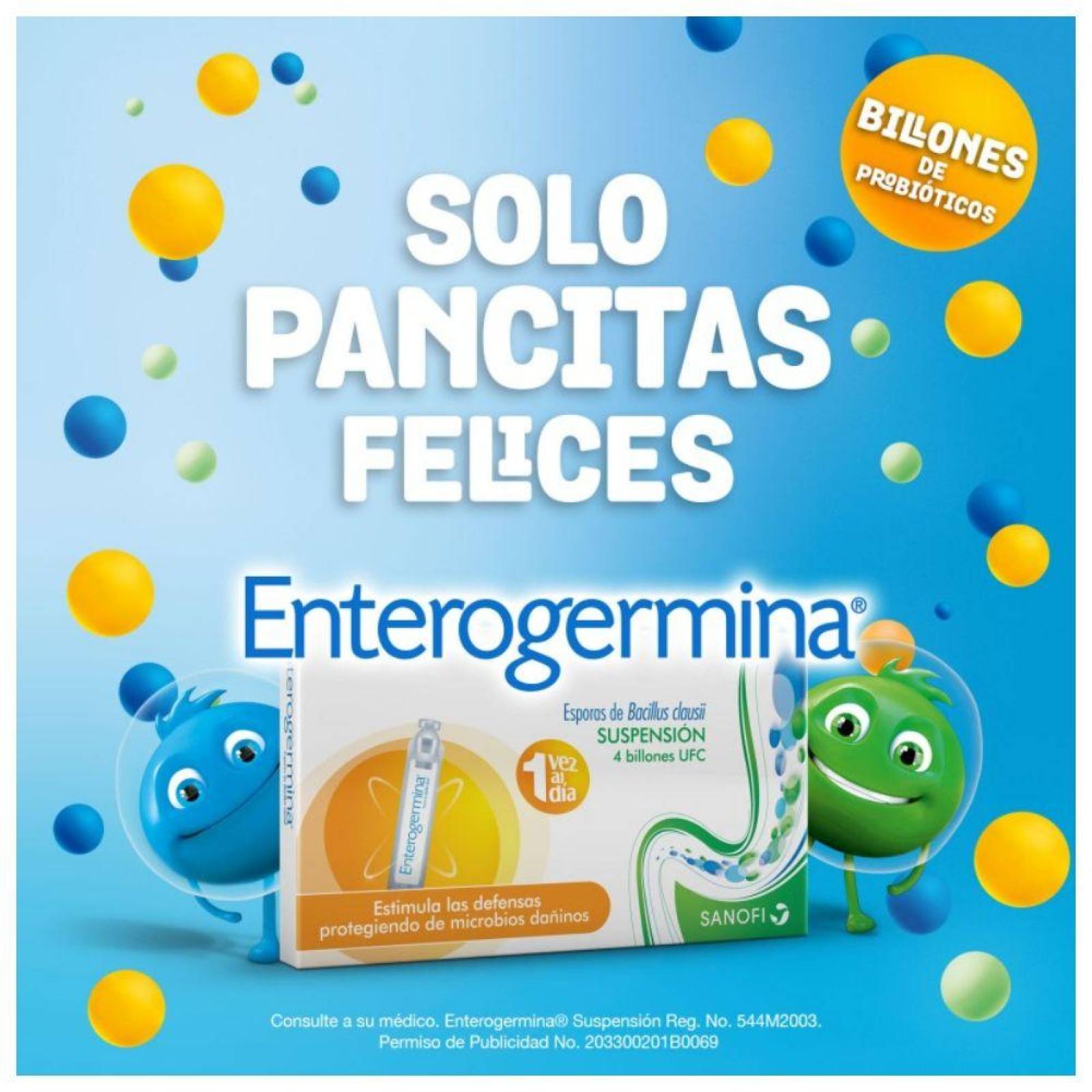 Enterogermina Caja Con 10 Ampolletas Con 5 mL 