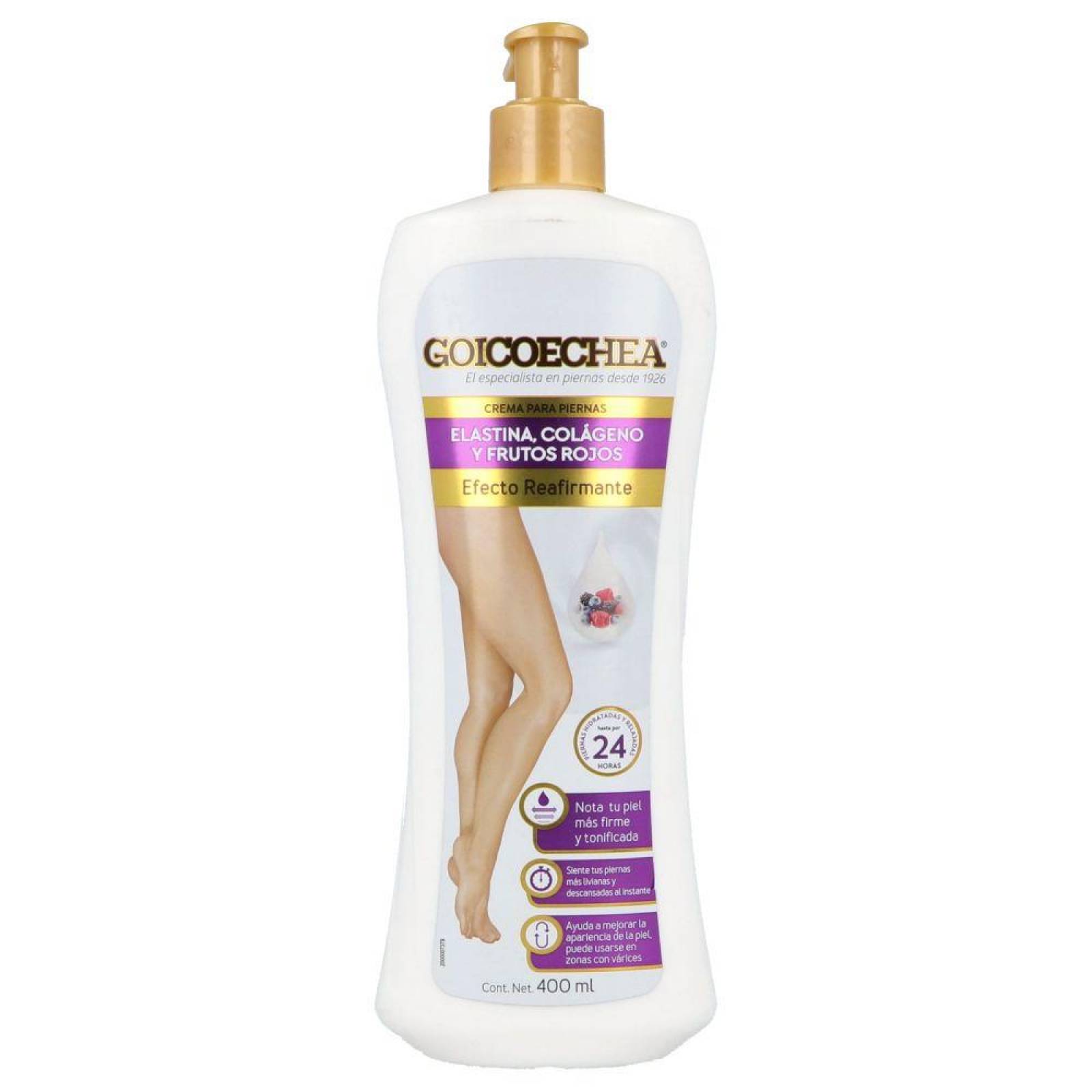 Goicoechea Crema Corporal Reafirmante Tonificante Elastina Colageno Y Frutos Rojos 400 Ml 
