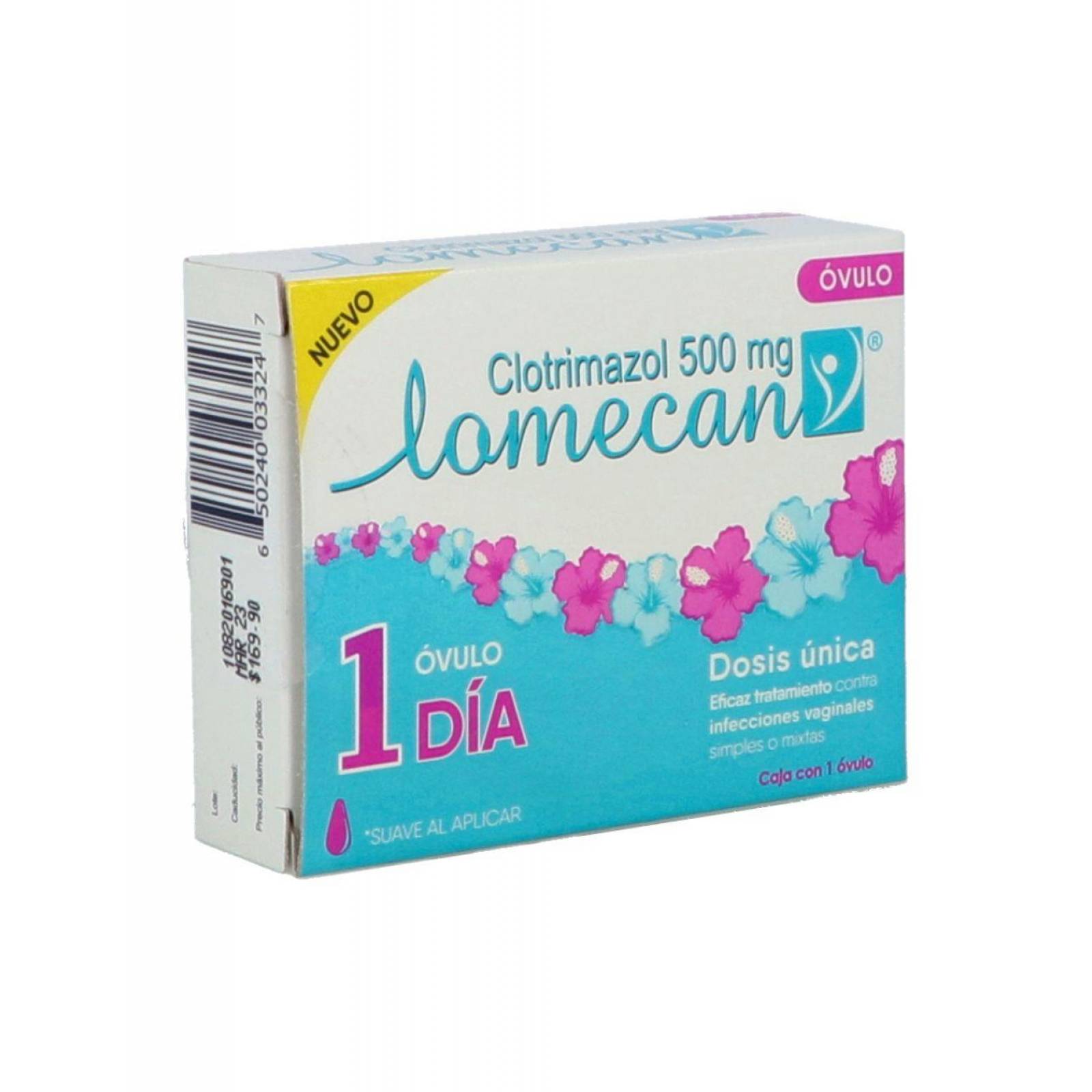 Lomecan V Caja Con 1 Óvulo De 500 mg 