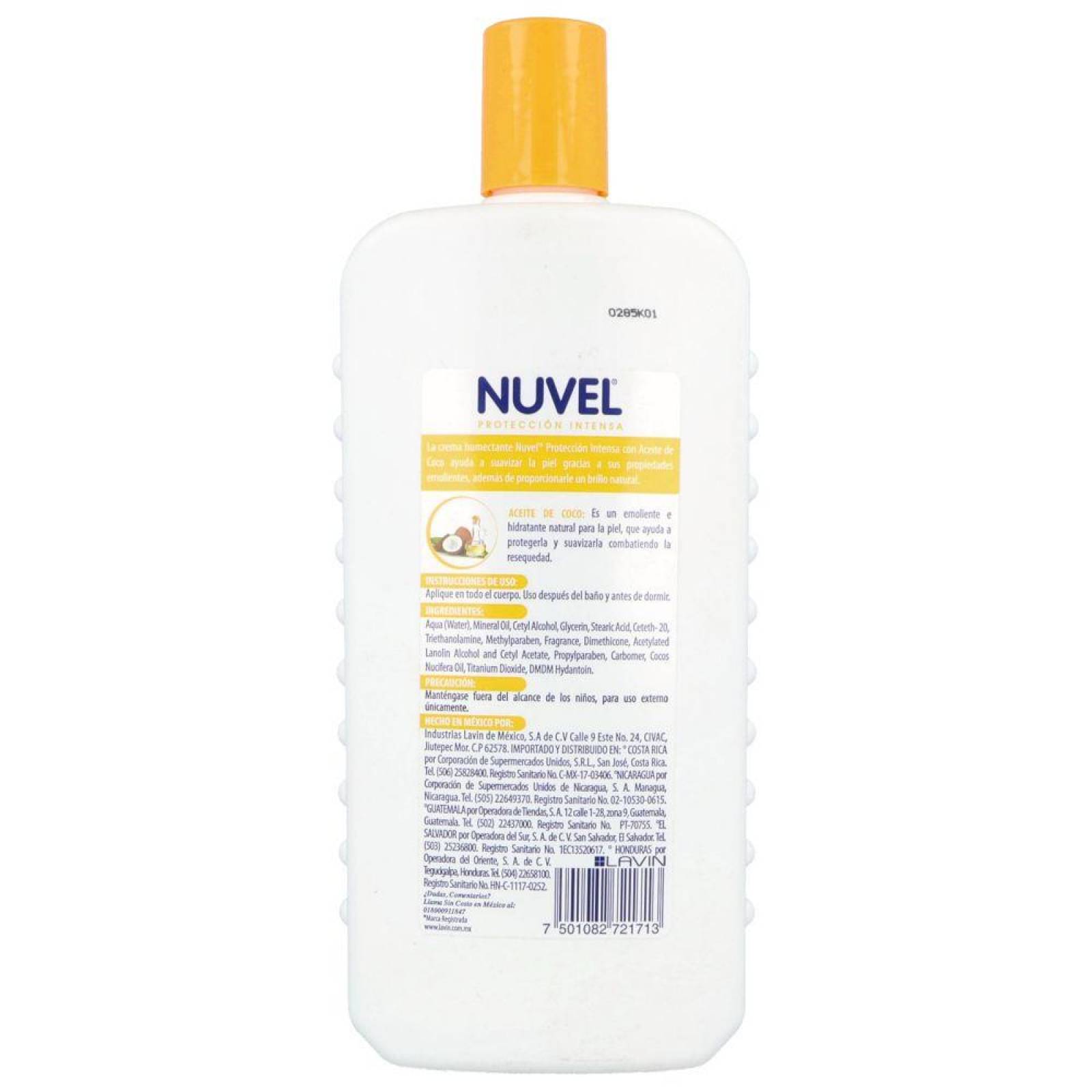Crema Nuvel Aceite De Coco Botella Con 750 mL 