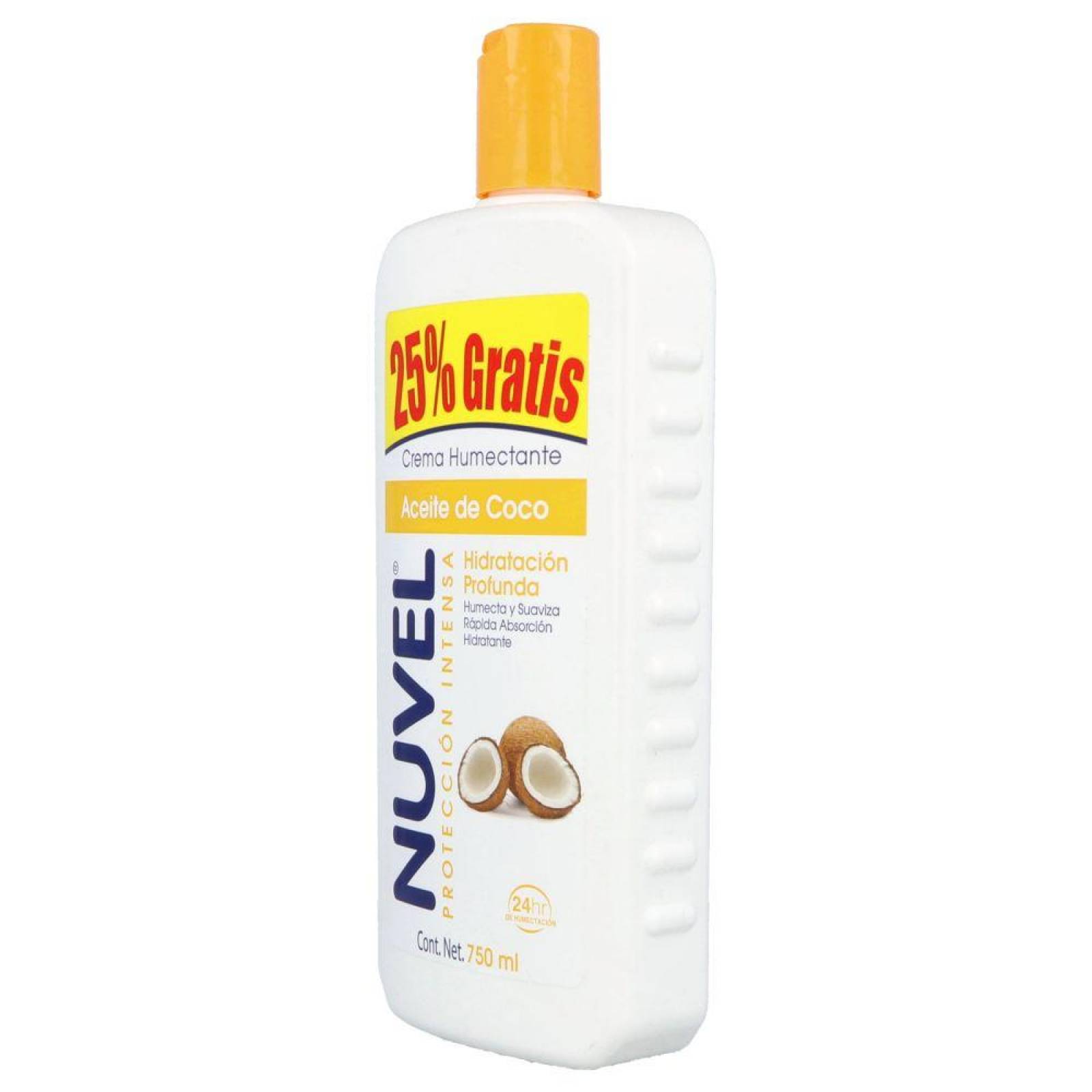 Crema Nuvel Aceite De Coco Botella Con 750 mL 