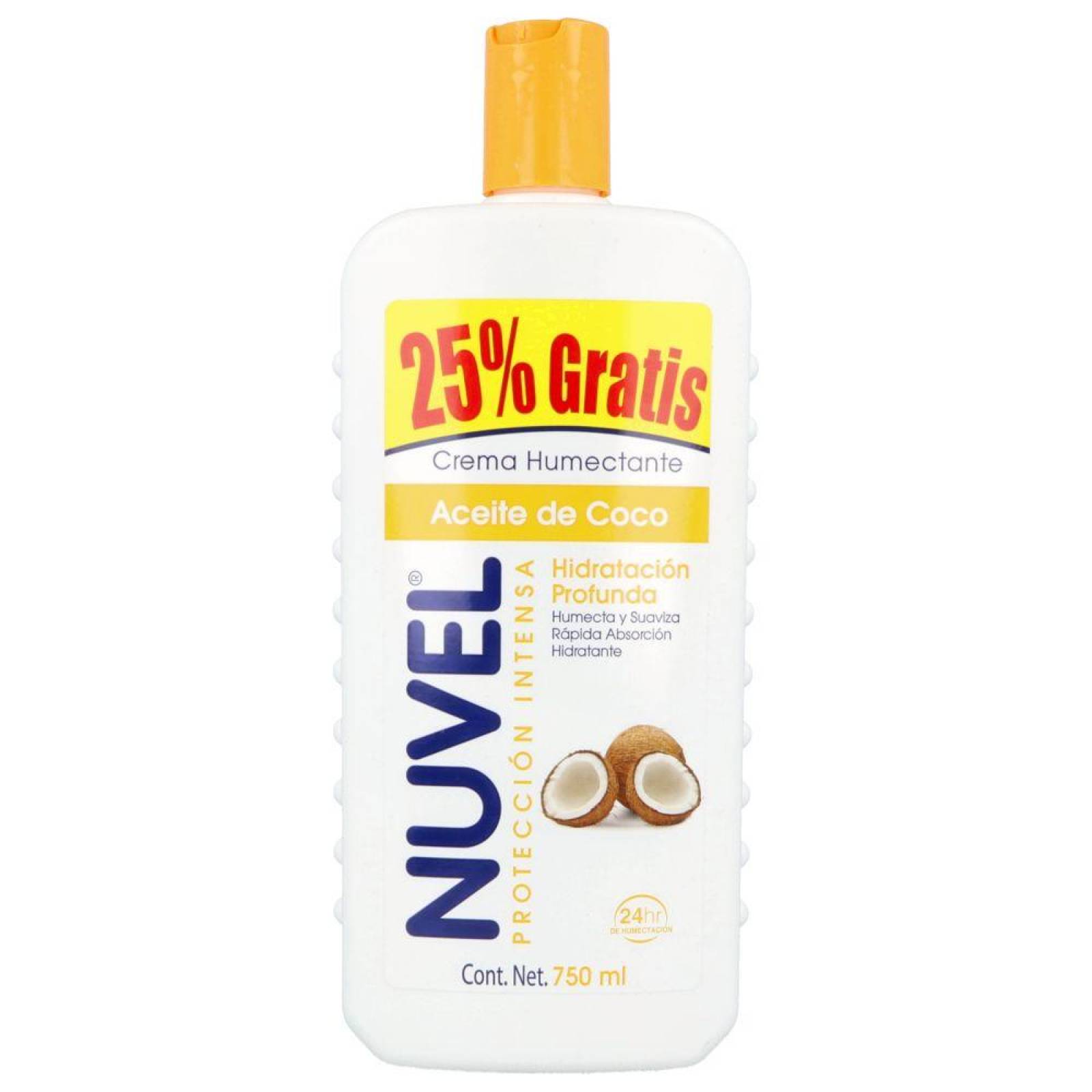 Crema Nuvel Aceite De Coco Botella Con 750 mL 
