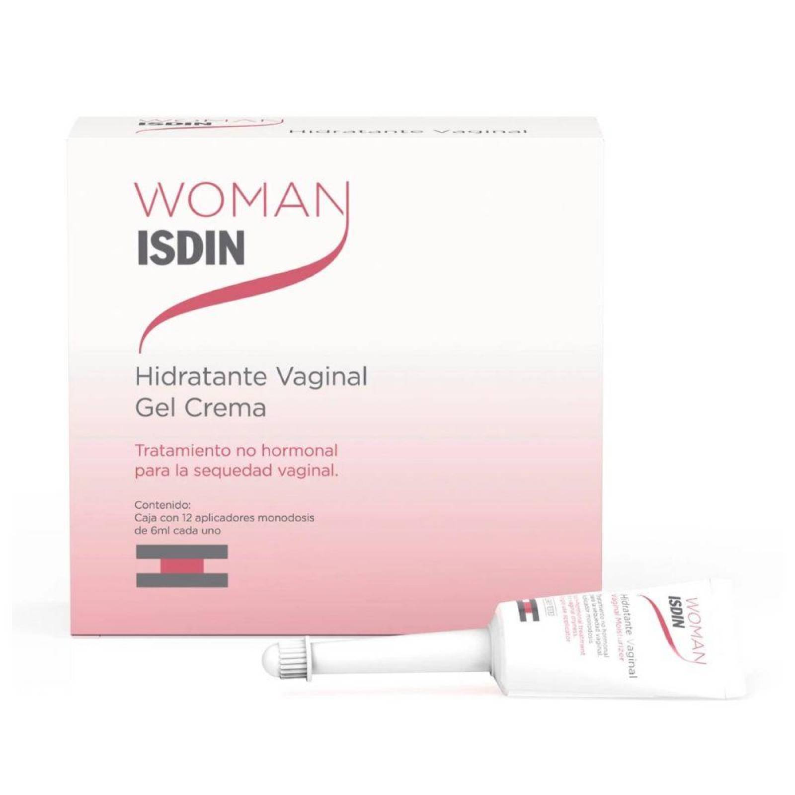 Woman Isdin Gel-Crema Hidratante Vaginal Caja Con 12 Aplicadores de 6 mL 