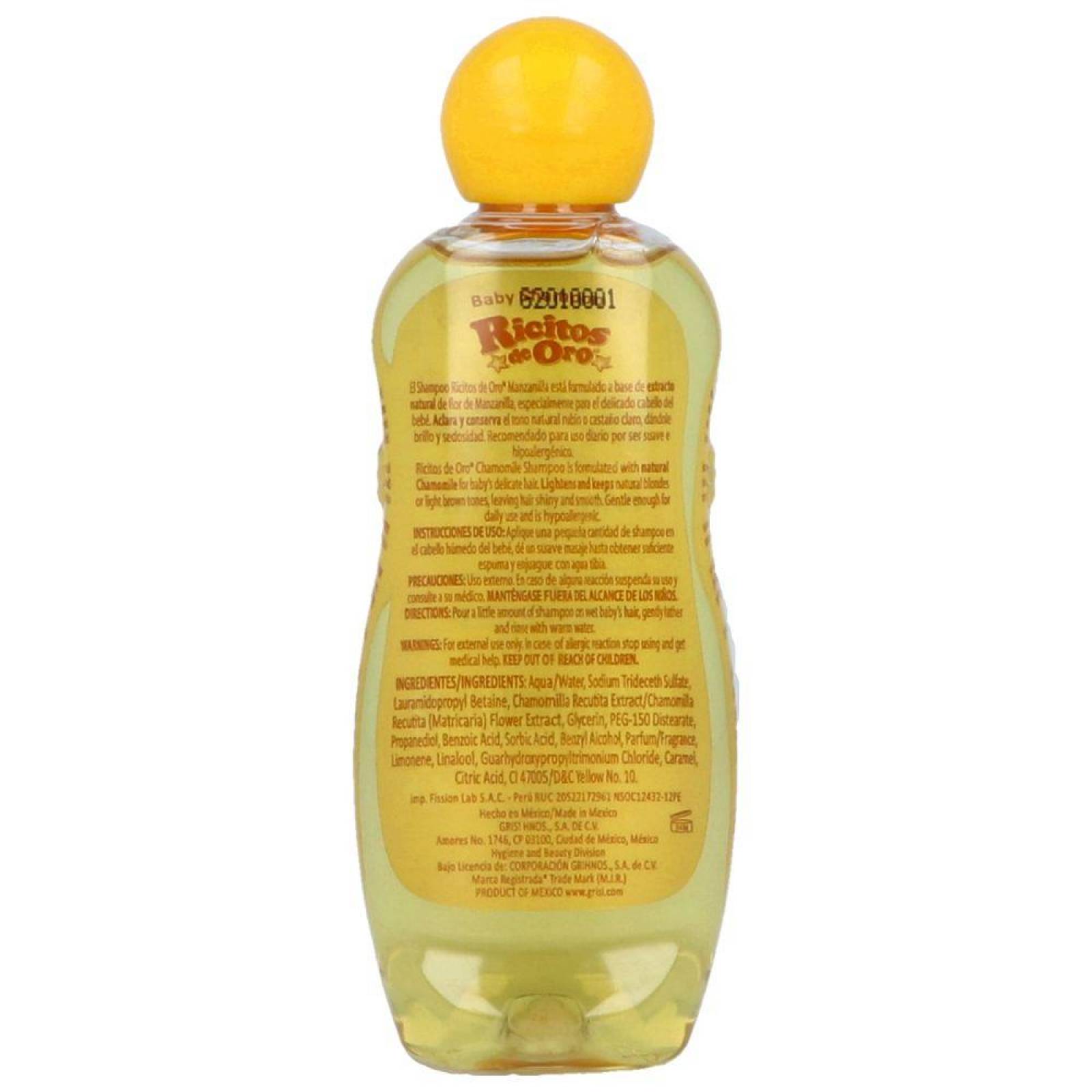 Ricitos De Oro Manzanilla Frasco Con 100 mL 