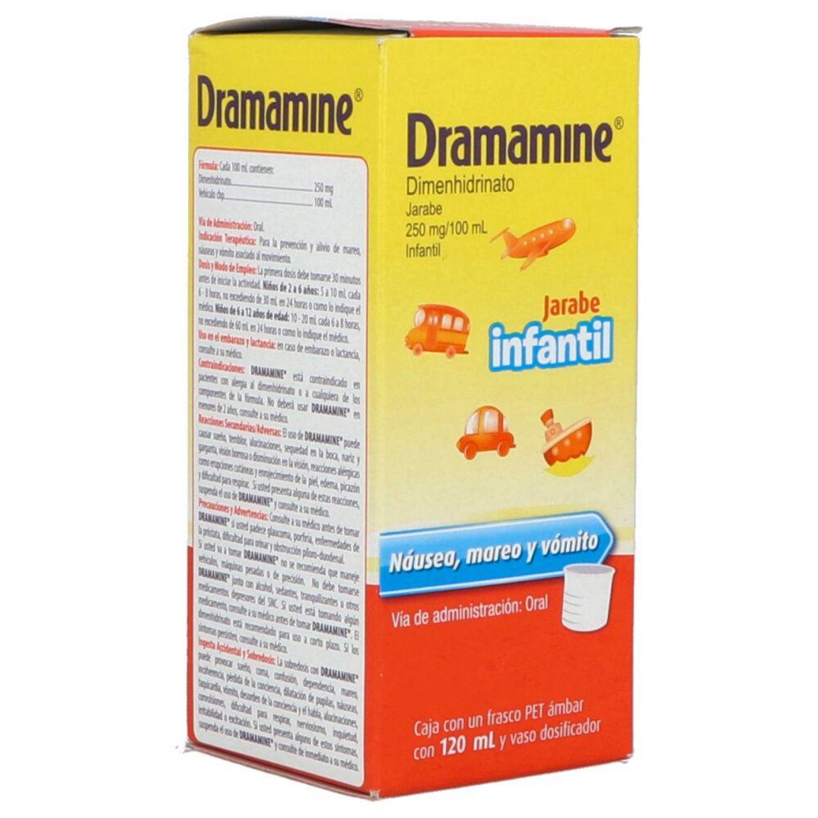 Dramamine Jarabe Con 120 mL 