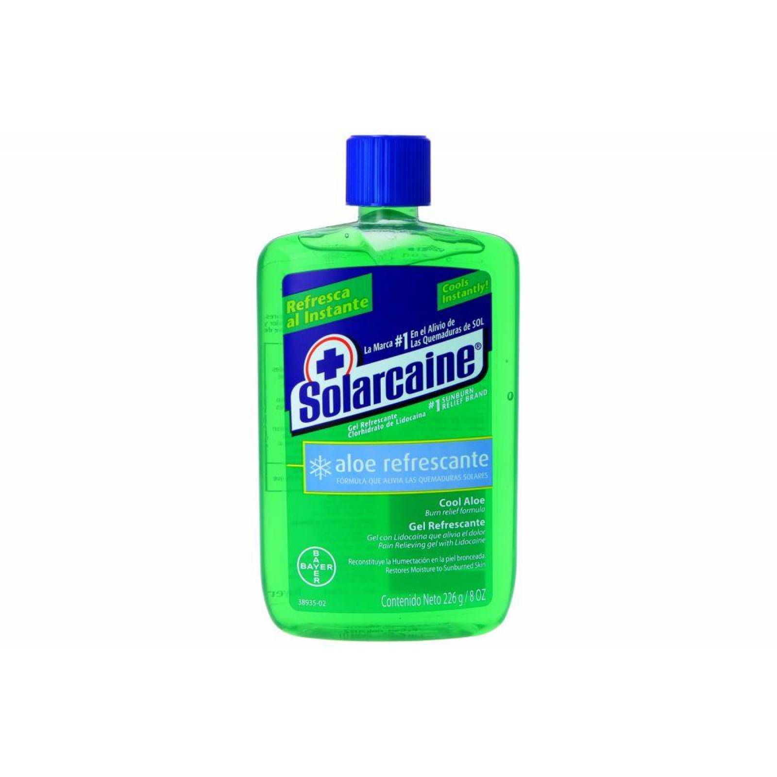 Solarcaine Gel Refrescante Con Lidocaína Botella Con 226 g 