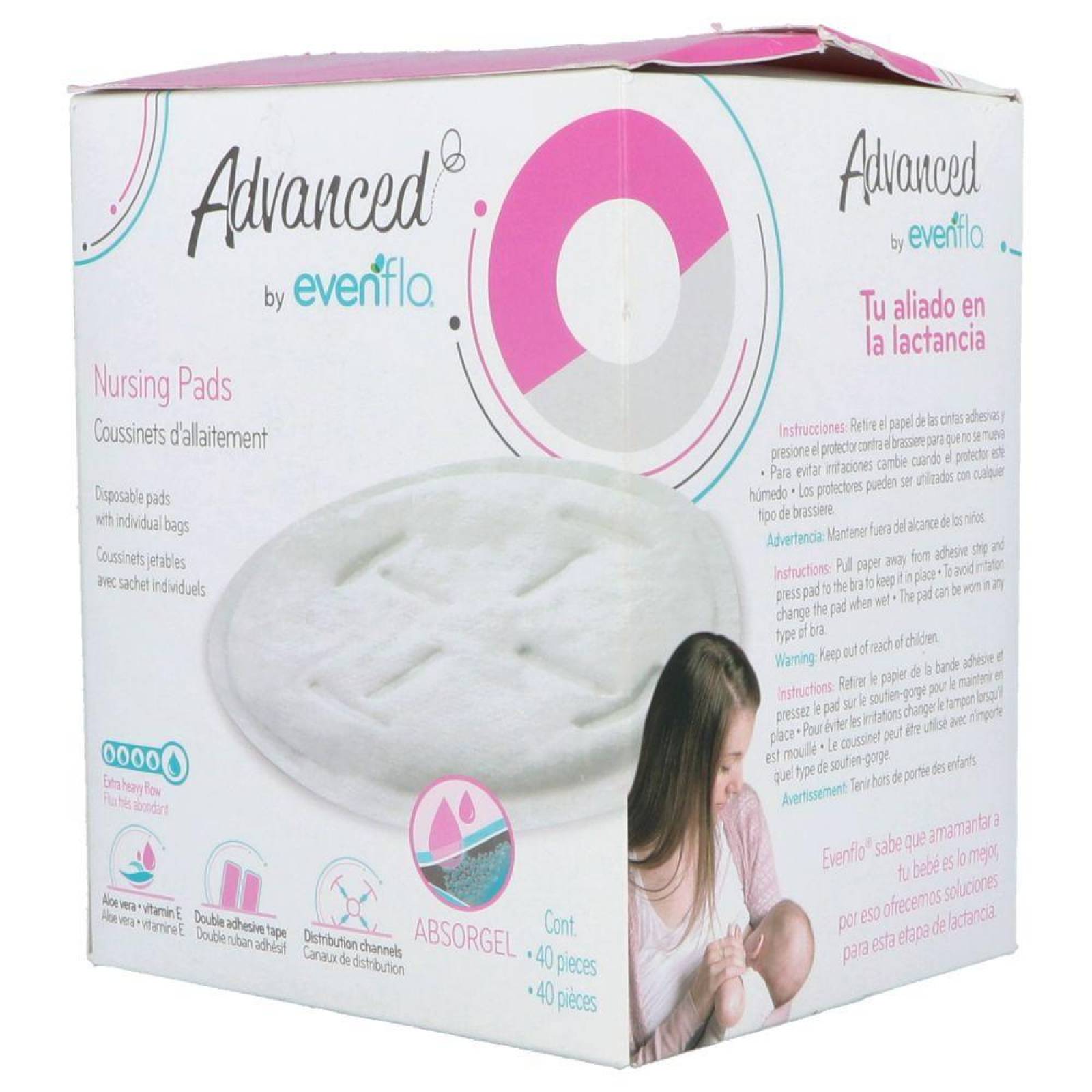 Evenflo Protectores Para Lactancia Caja Con 40 Piezas 