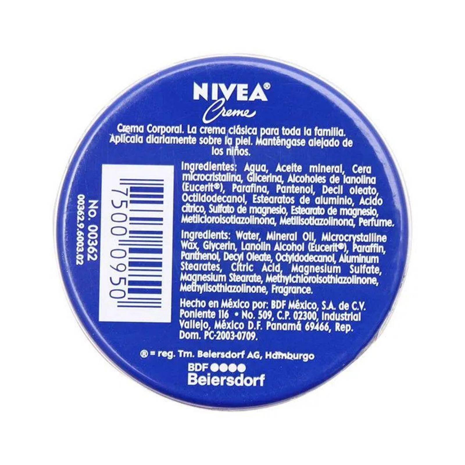 CREMA NIVEA LATA CON 20 ML - PIEL 