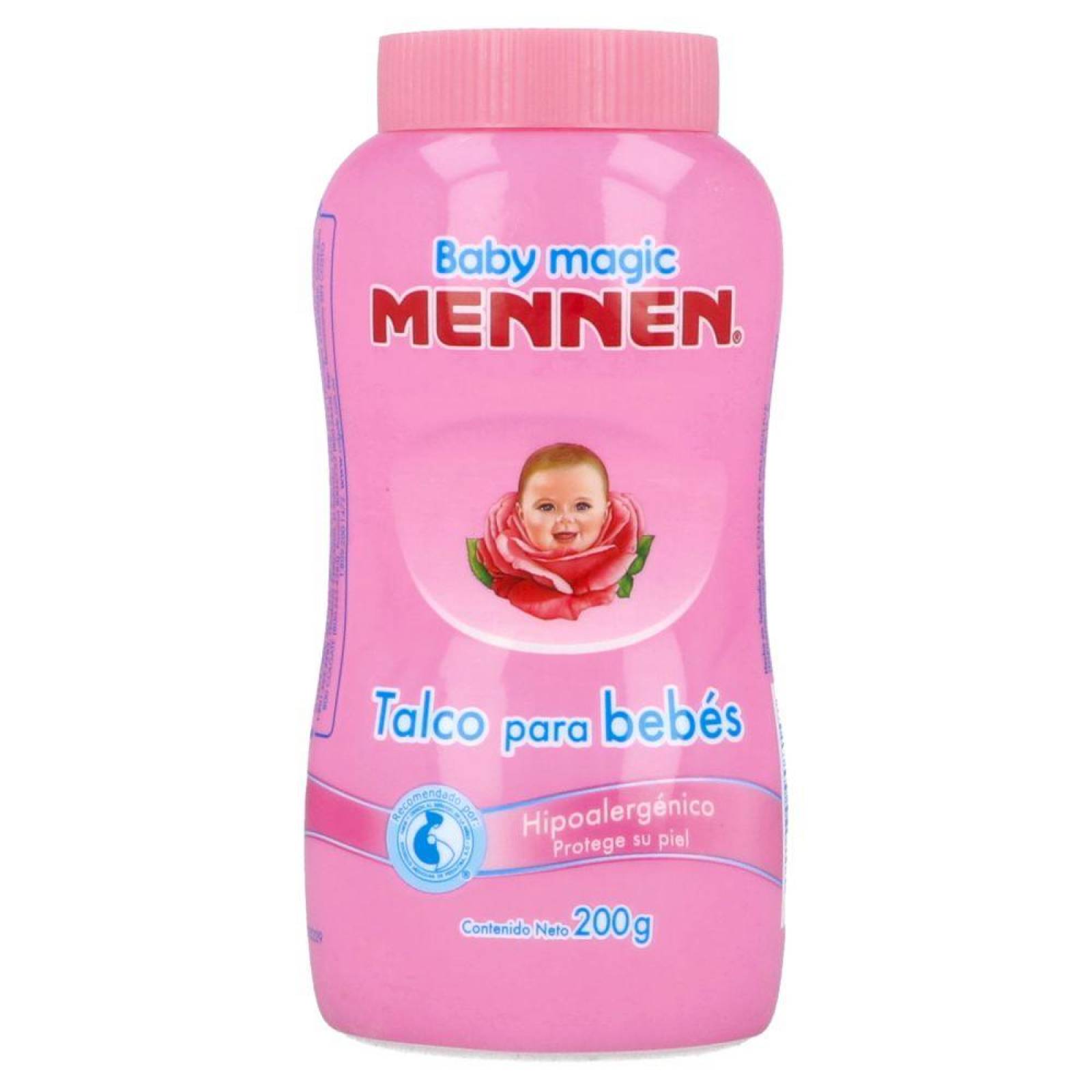 Mennen Baby Mennen Talco Para Bebés Rosa Frasco Con 200 g 
