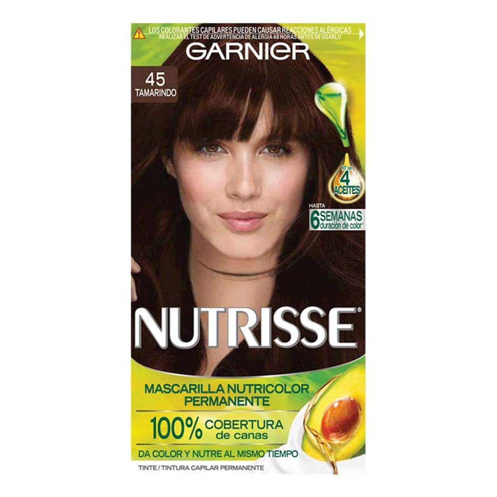 Garnier Nutrisse Tinte En Crema Caja Con 1 Aplicación Color Tamarindo 45 