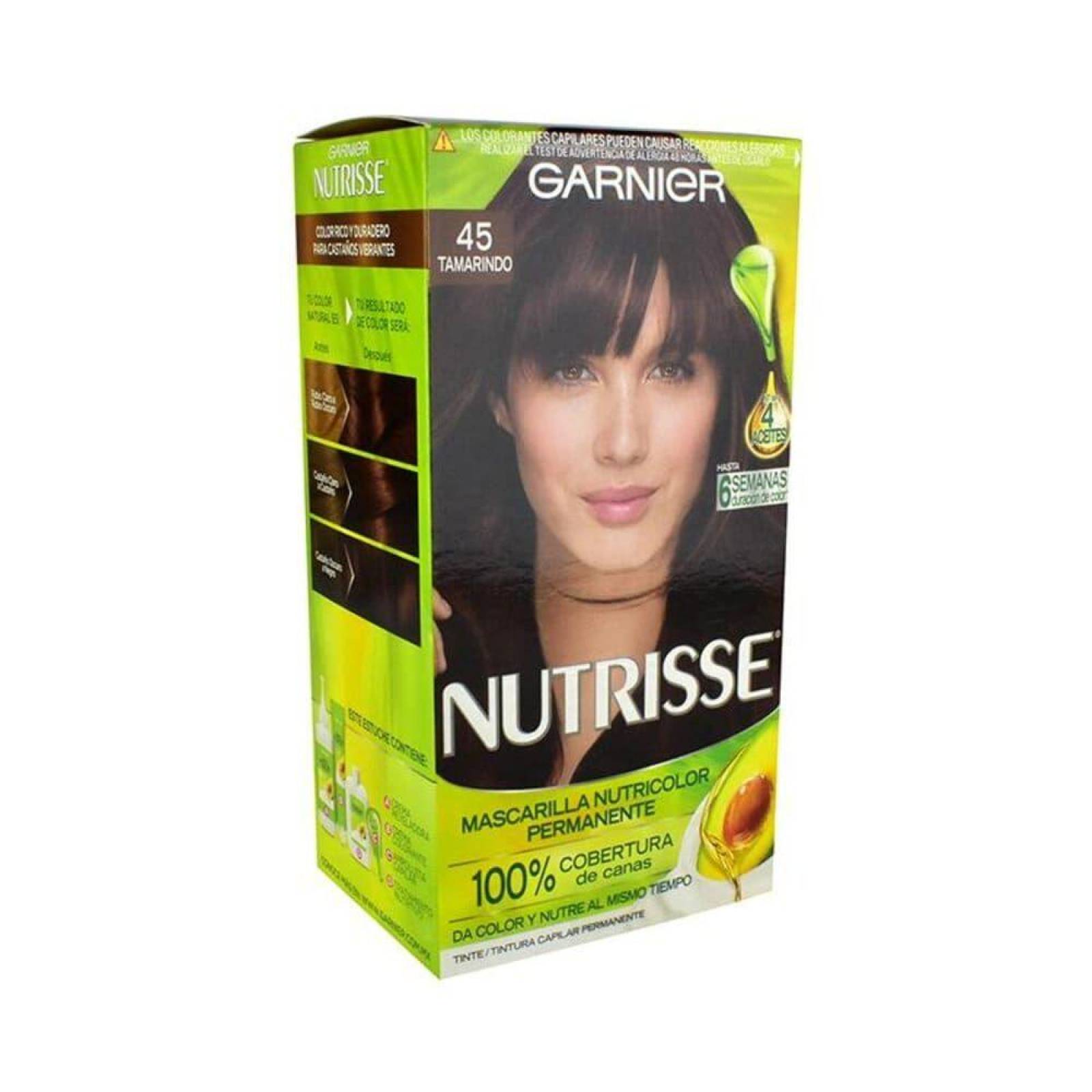 Garnier Nutrisse Tinte En Crema Caja Con 1 Aplicación Color Tamarindo 45 