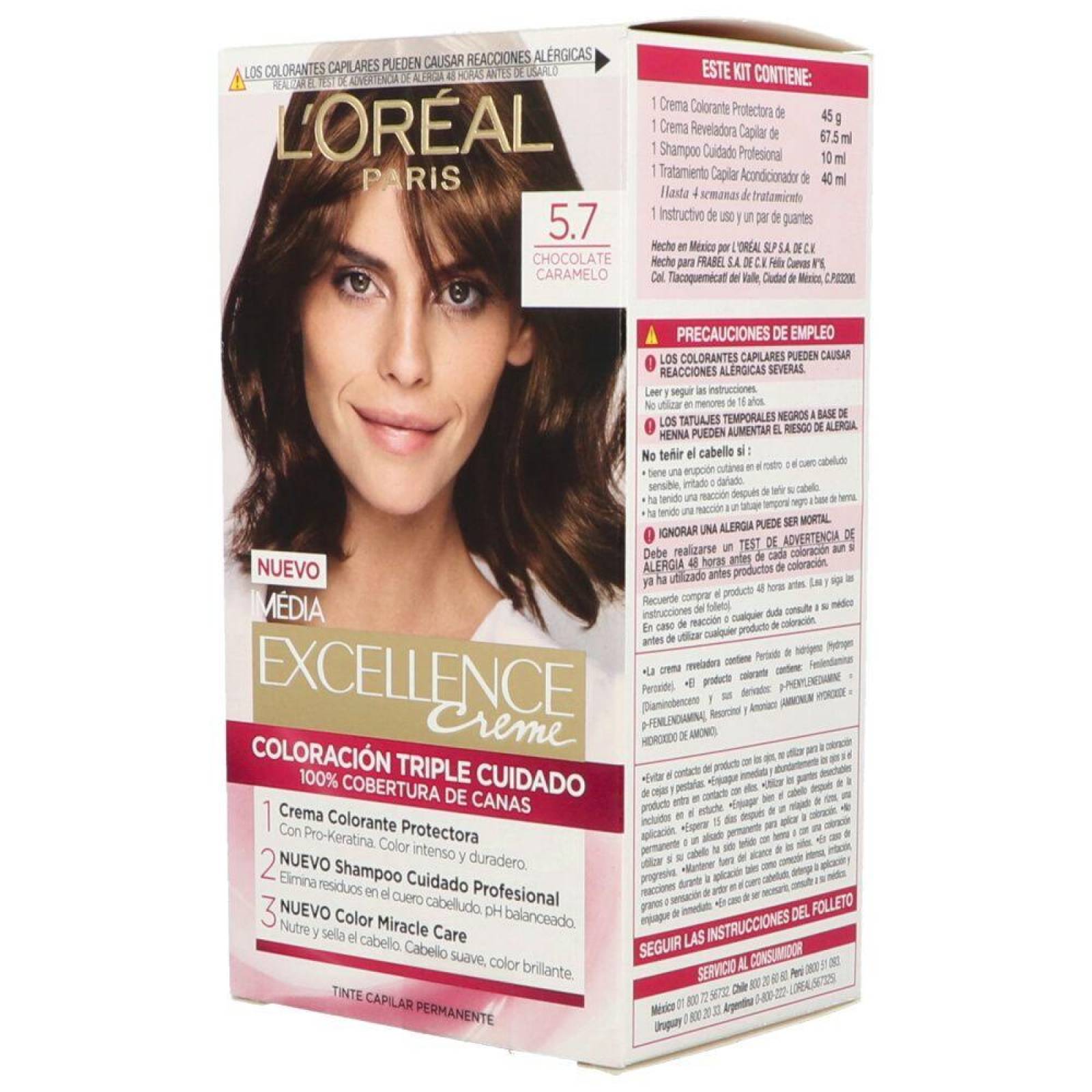 L´OREAL TINTE CAPILAR PERMANENTE - COLOR CHOCOLATE CARAMELO 