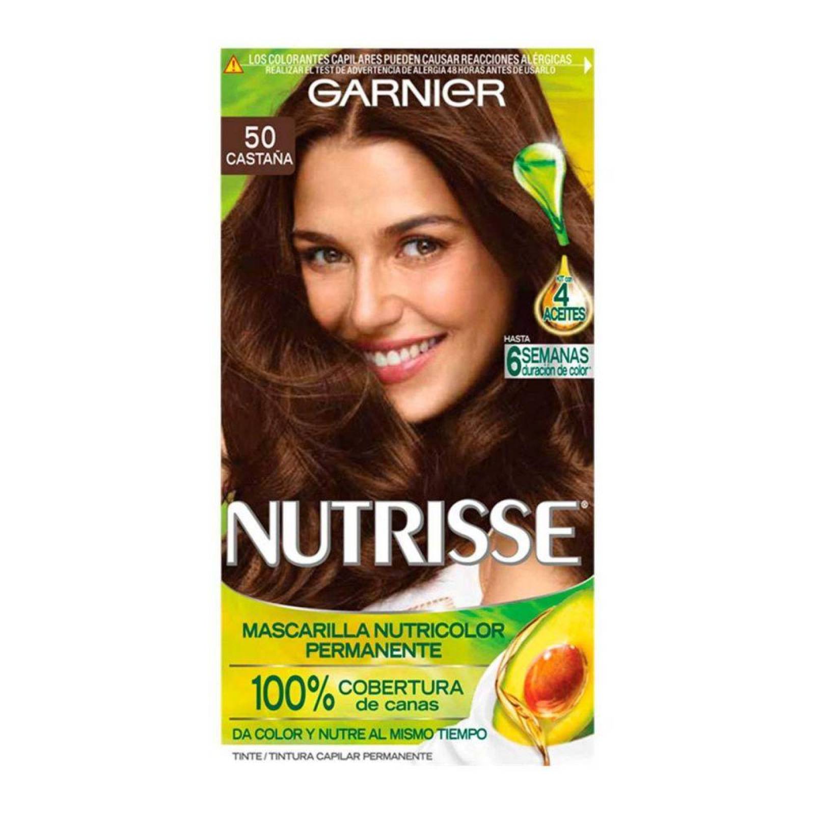 Garnier Nutrisse Tinte Caja Con 1 Aplicación Color Castaño Claro 50 