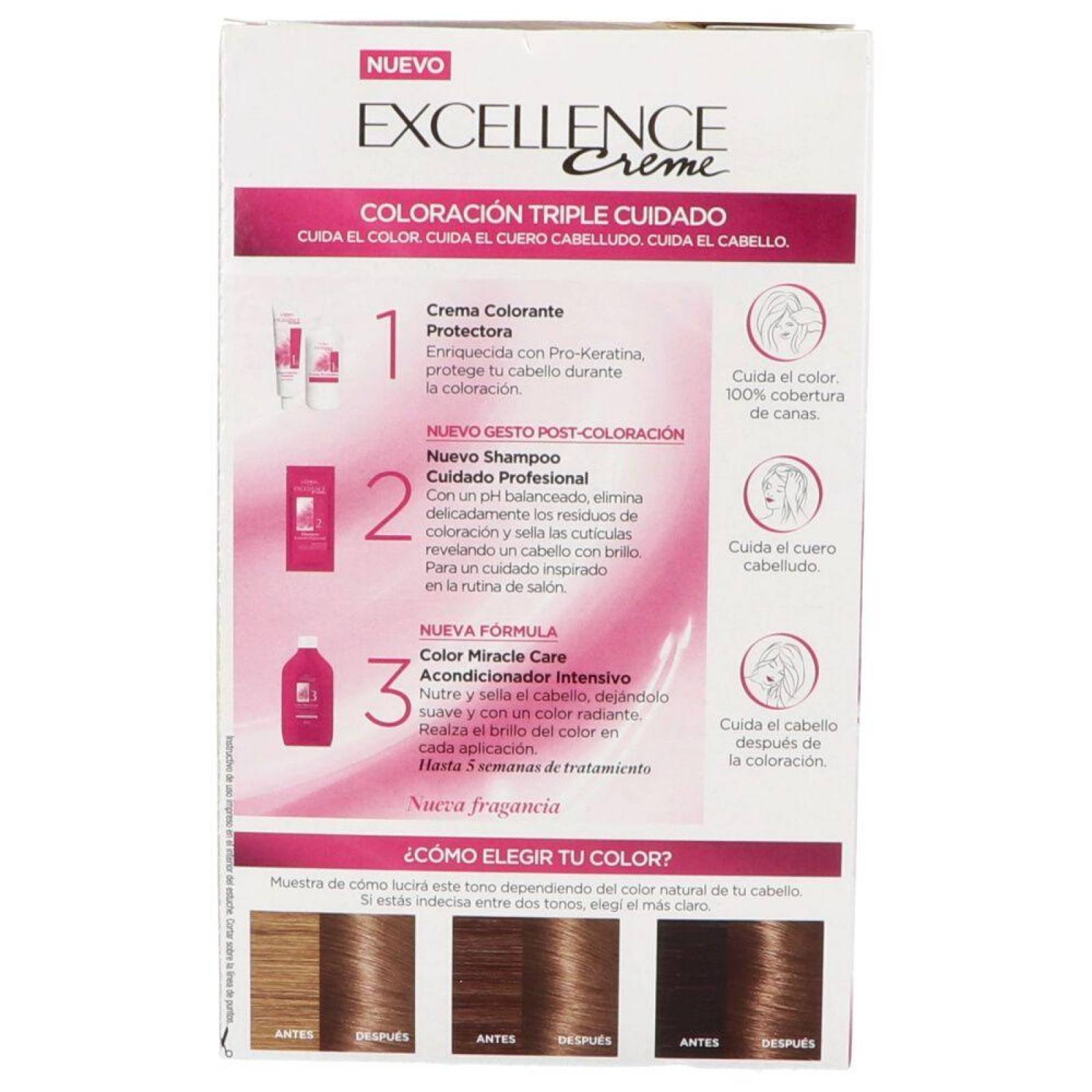 Tinte Lóreal Paris 7.1 Rubio Cenizo Caja Con Tubo 