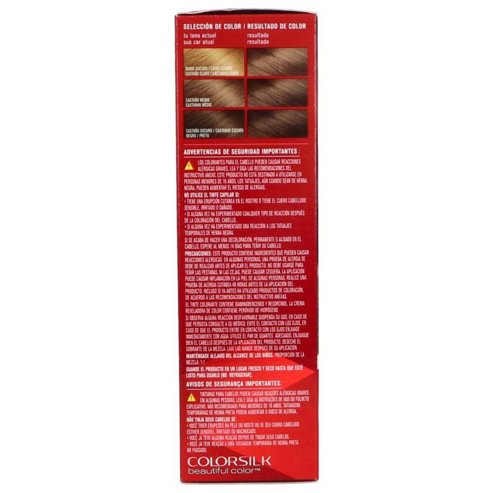 Revlon Colorsilk Tinte Chocolate 37 Caja Con Frasco Con 130 mL 