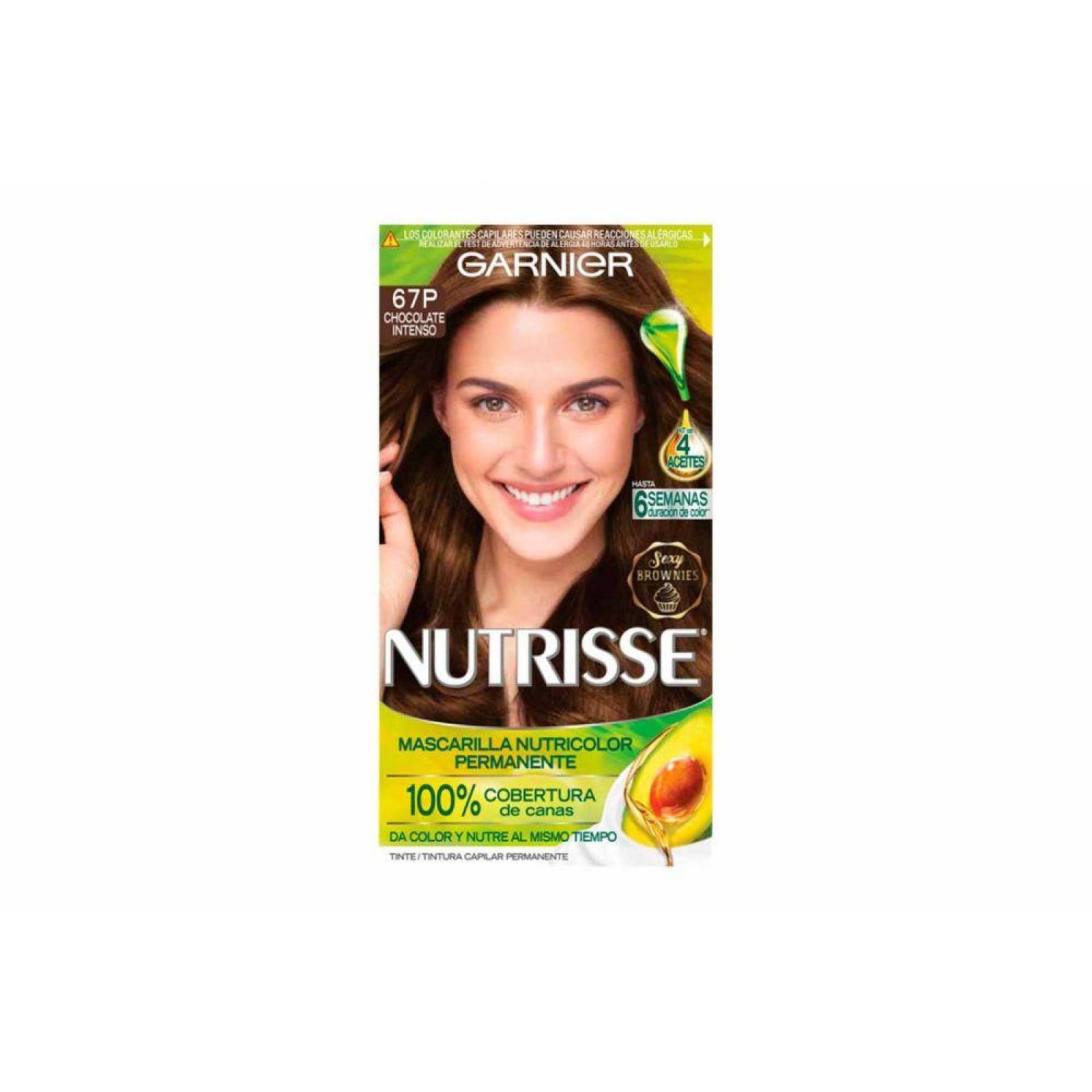 TINTE PERMANENTE GARNIER NUTRISSE MASCARILLA NUTRICOLOR CHOCOLATE PURRO 67P 