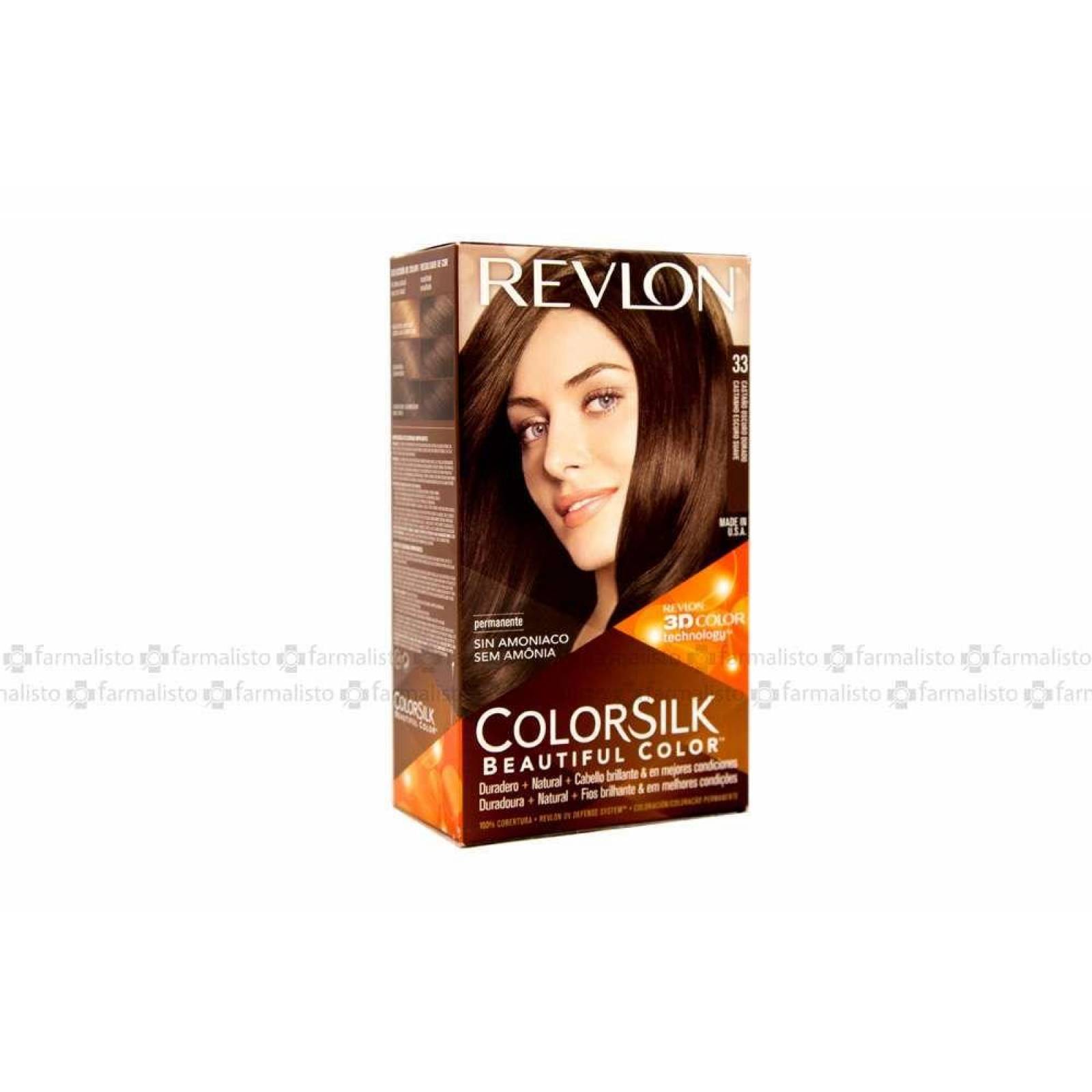 REVLON Tinte Colorsilk Castaño Oscuro Dorado 33 